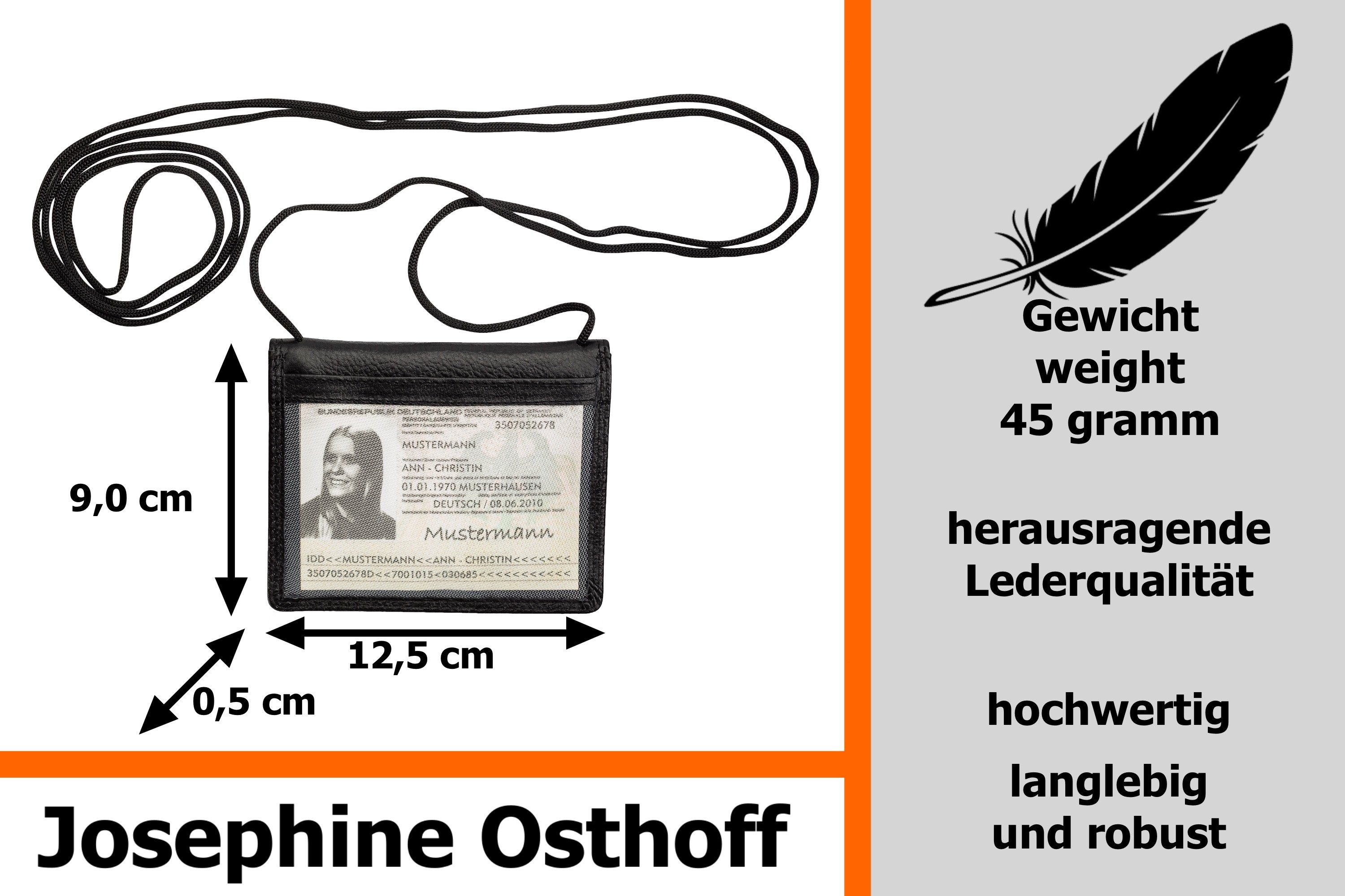 Josephine Osthoff Handtasche Safety Brustbeutel schwarz – Bild 3 von 5