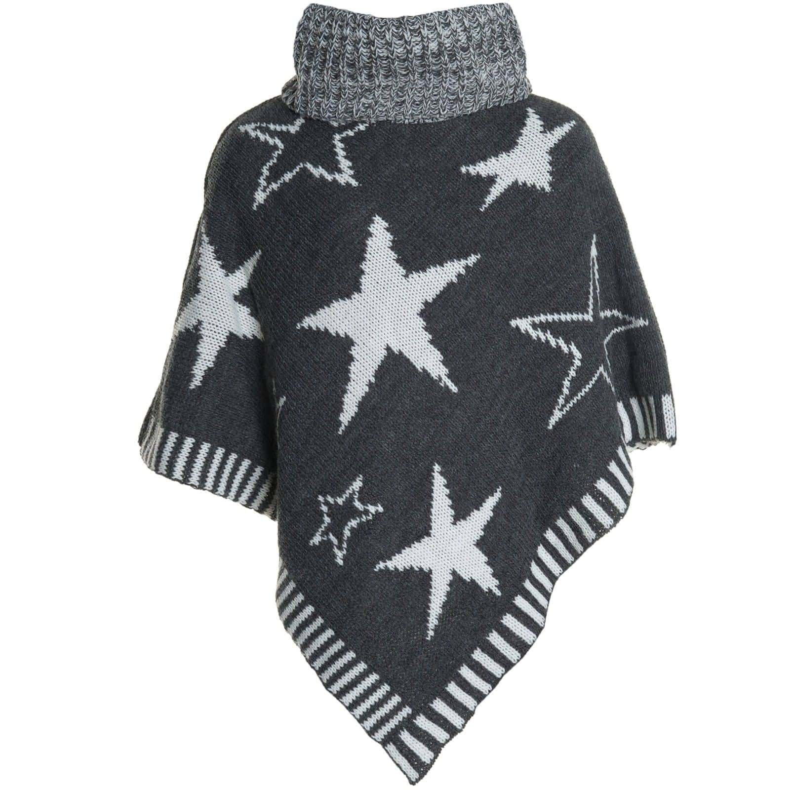 BEZLIT Poncho Mädchen Poncho mit Schalkragen 20562 (1-St) mit Rollkragen