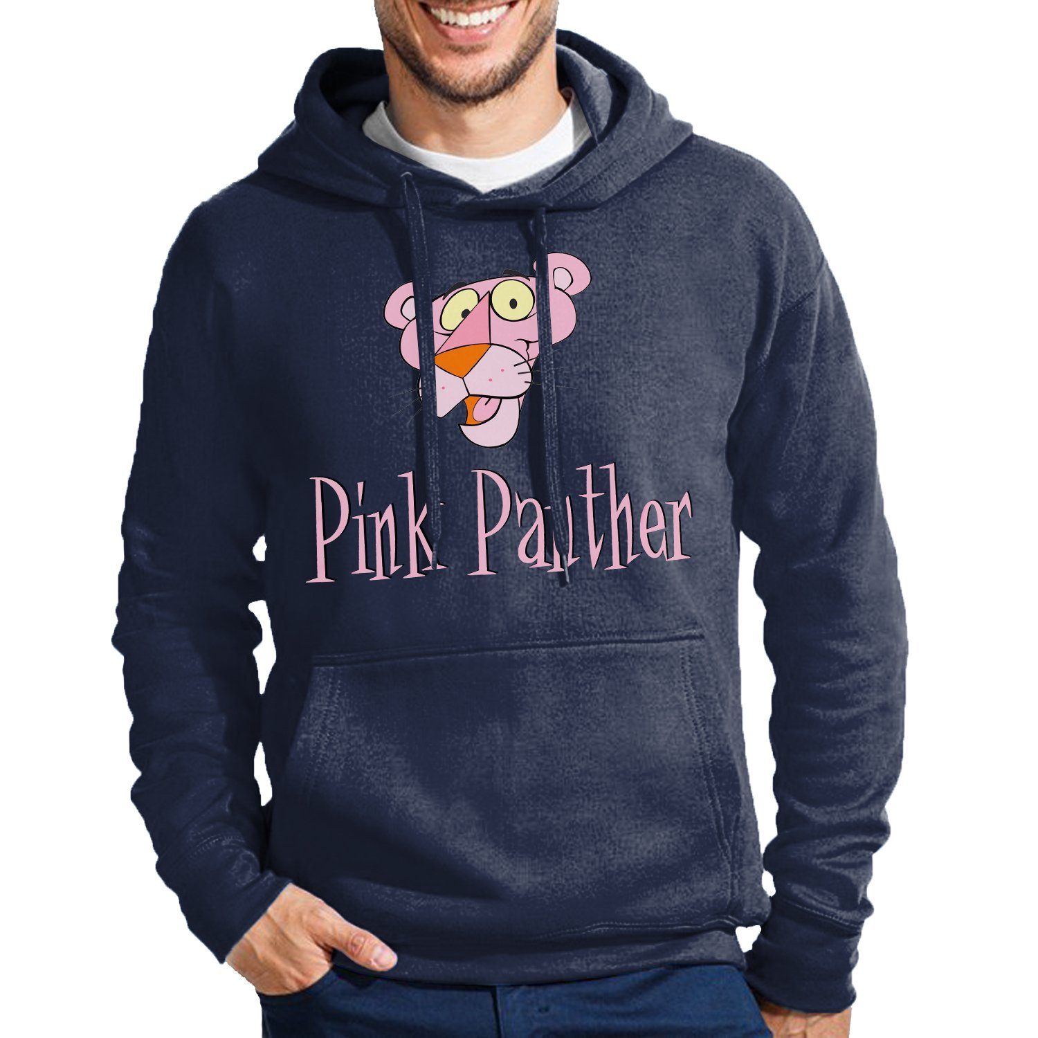 Navyblau Herren Pink Blondie Inspector Cartoon mit & Kapuze Comic Brownie Hoodie Panther Rosarote