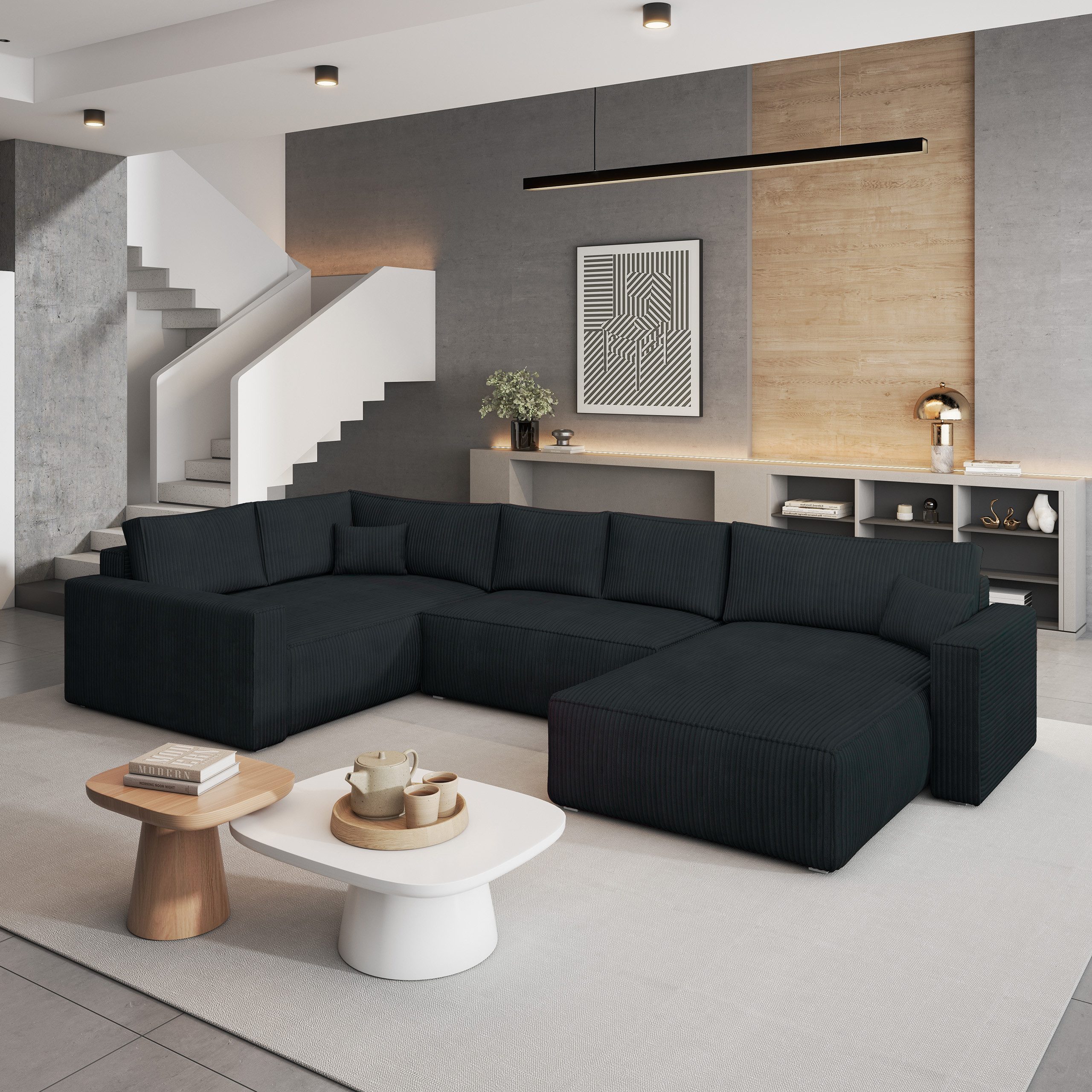 Masseno Ecksofa VELAMI mit Schlaffunktion U-Form, günstig online kaufen