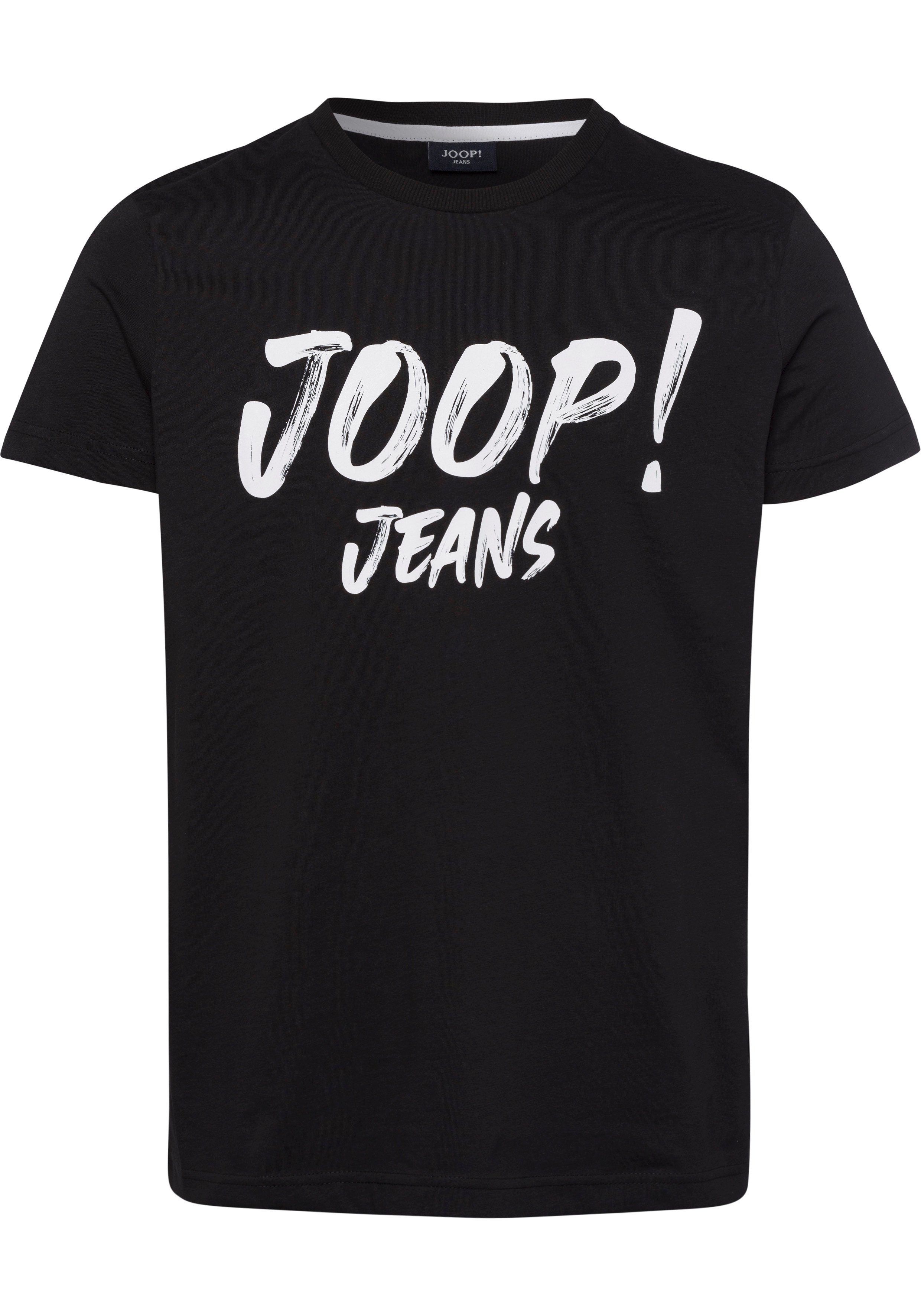 (1-tlg) schwarz mit Adamo T-Shirt Joop Frontprint Jeans
