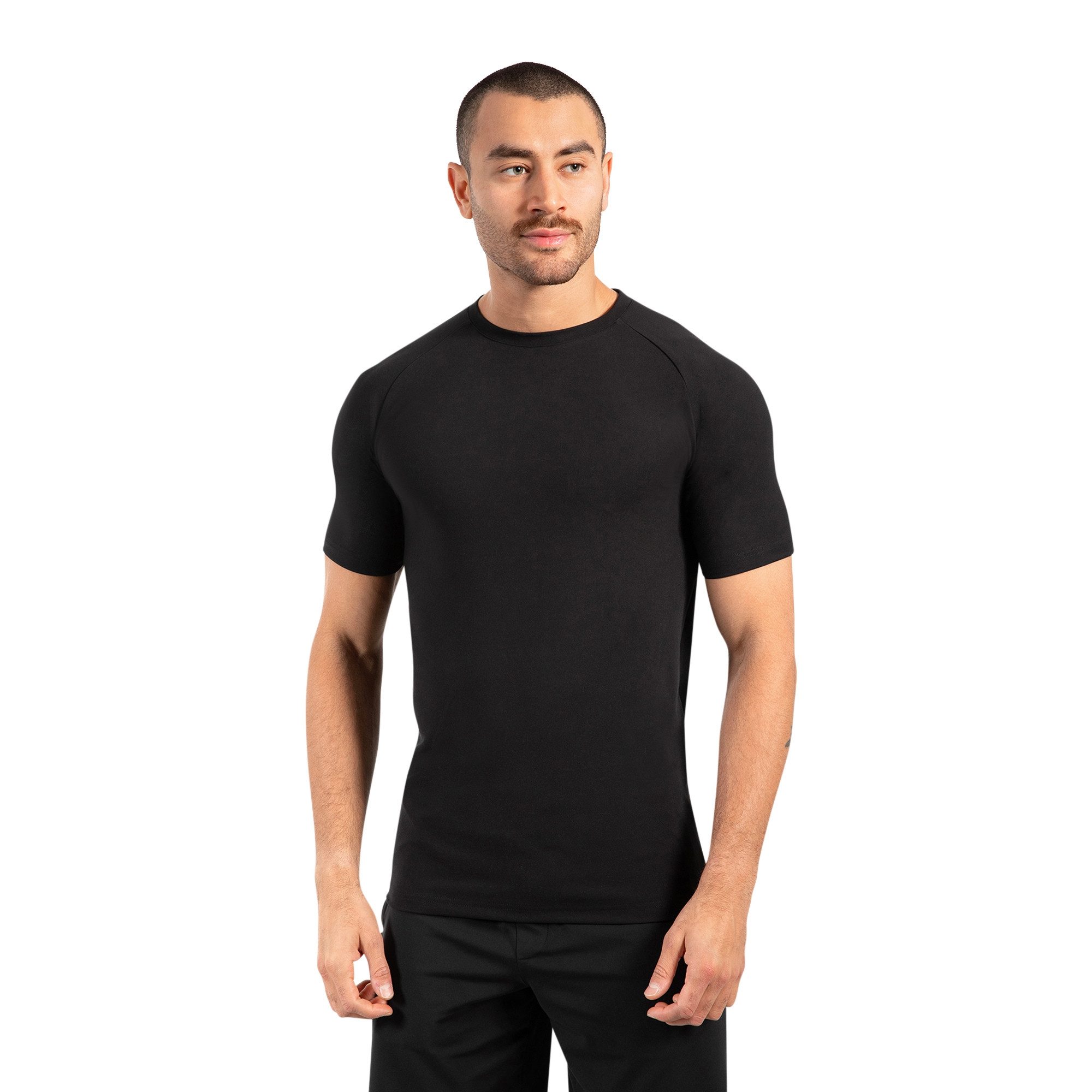 Smilodox T-Shirt Delian, Atmungsaktives Shirt mit 3D Rubber Print, Funktionsshirt mit Raglan-Schnitt Kurzarmshirt Sport Training Freizeit Alltag