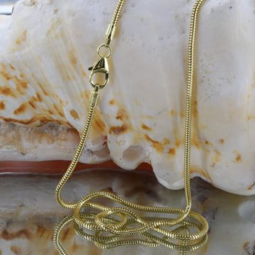 HOPLO Schlangenkette Goldkette Schlangenkette Länge 40cm - Breite 1,4mm - 333-8 Karat Gold, Made in Germany