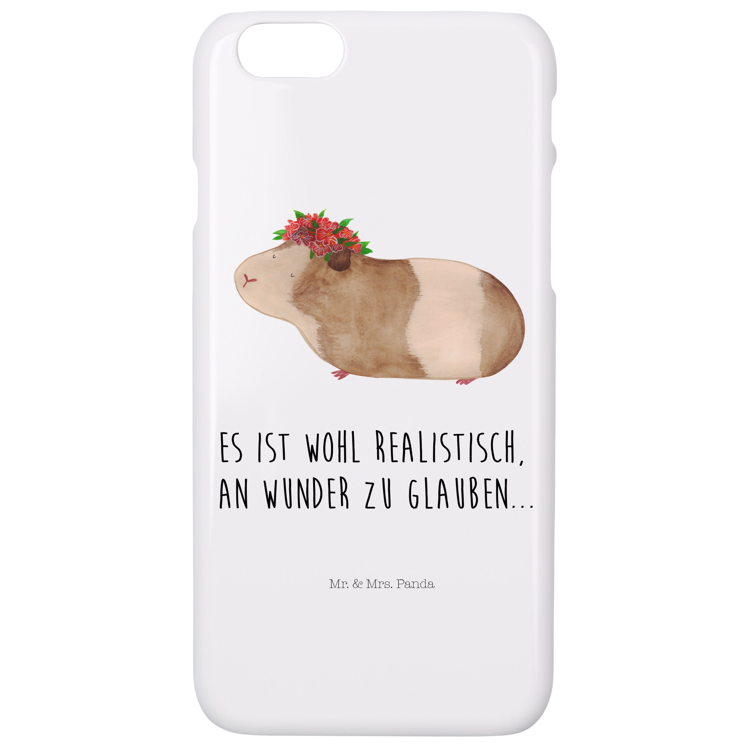 Mr. & Mrs. Panda Handyhülle »Meerschweinchen weise Weiß Geschenk