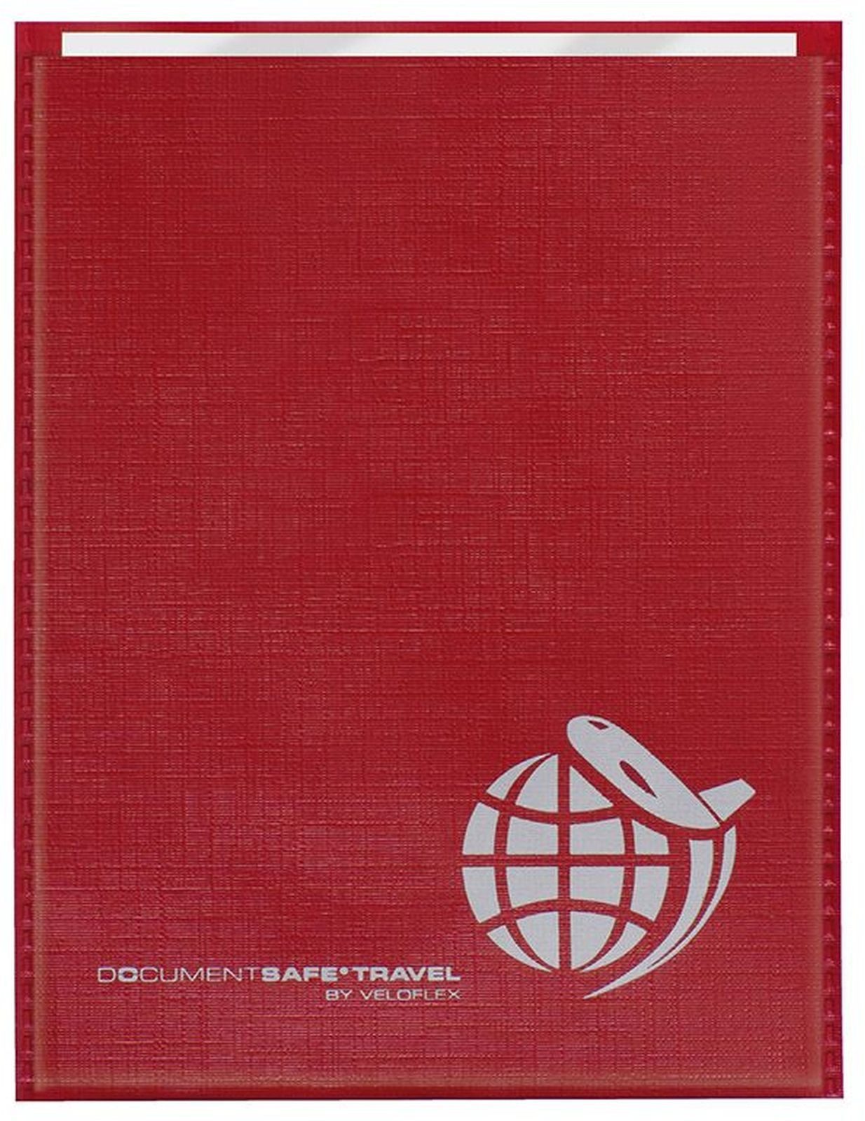 VELOFLEX Schreibgeräteetui Dokumentenhülle DocumentSafe 10x12,8cm mit Abschirmfolie rot