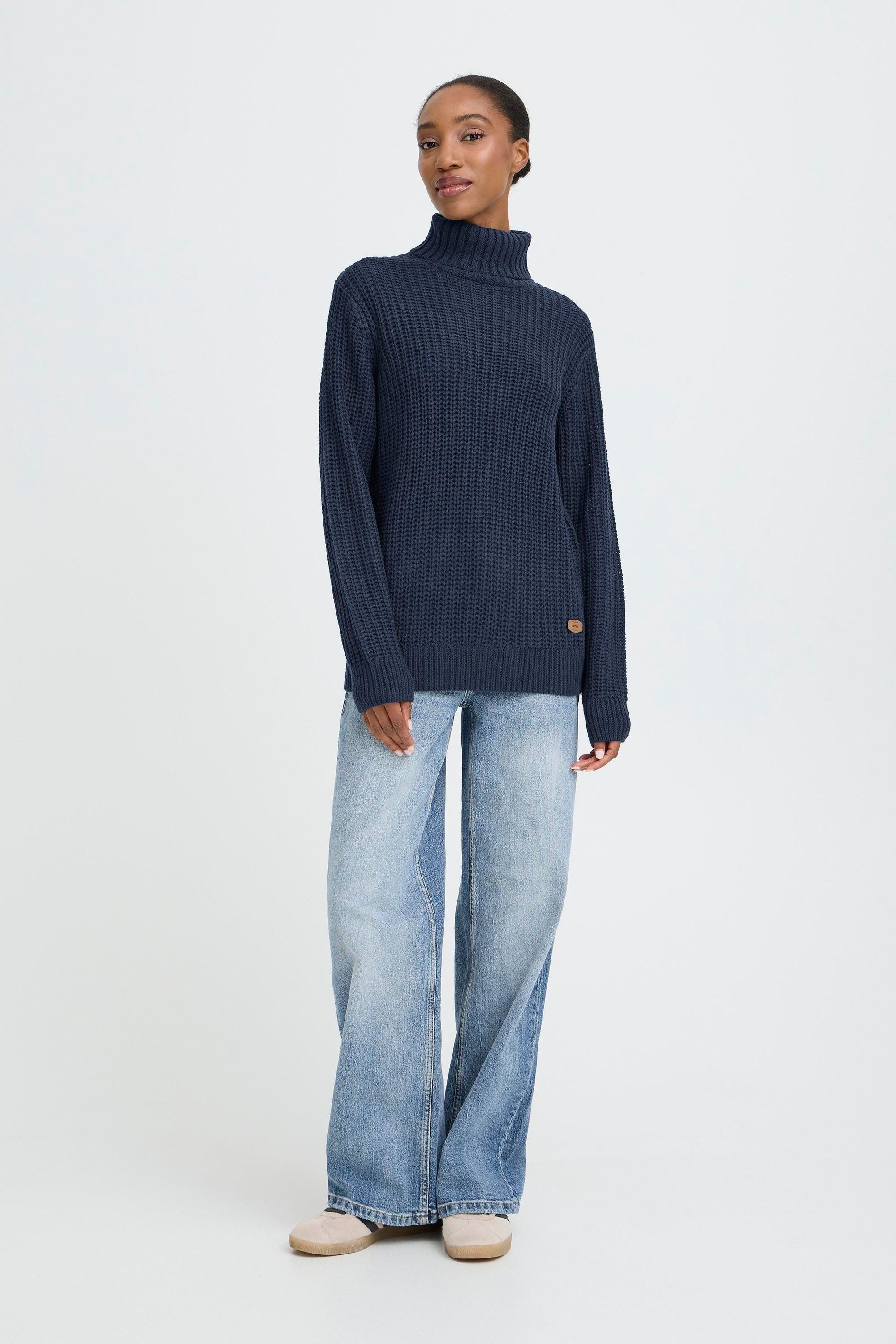 OXMO Rollkragenpullover OXEdna Eleganter Rollkragenpullover