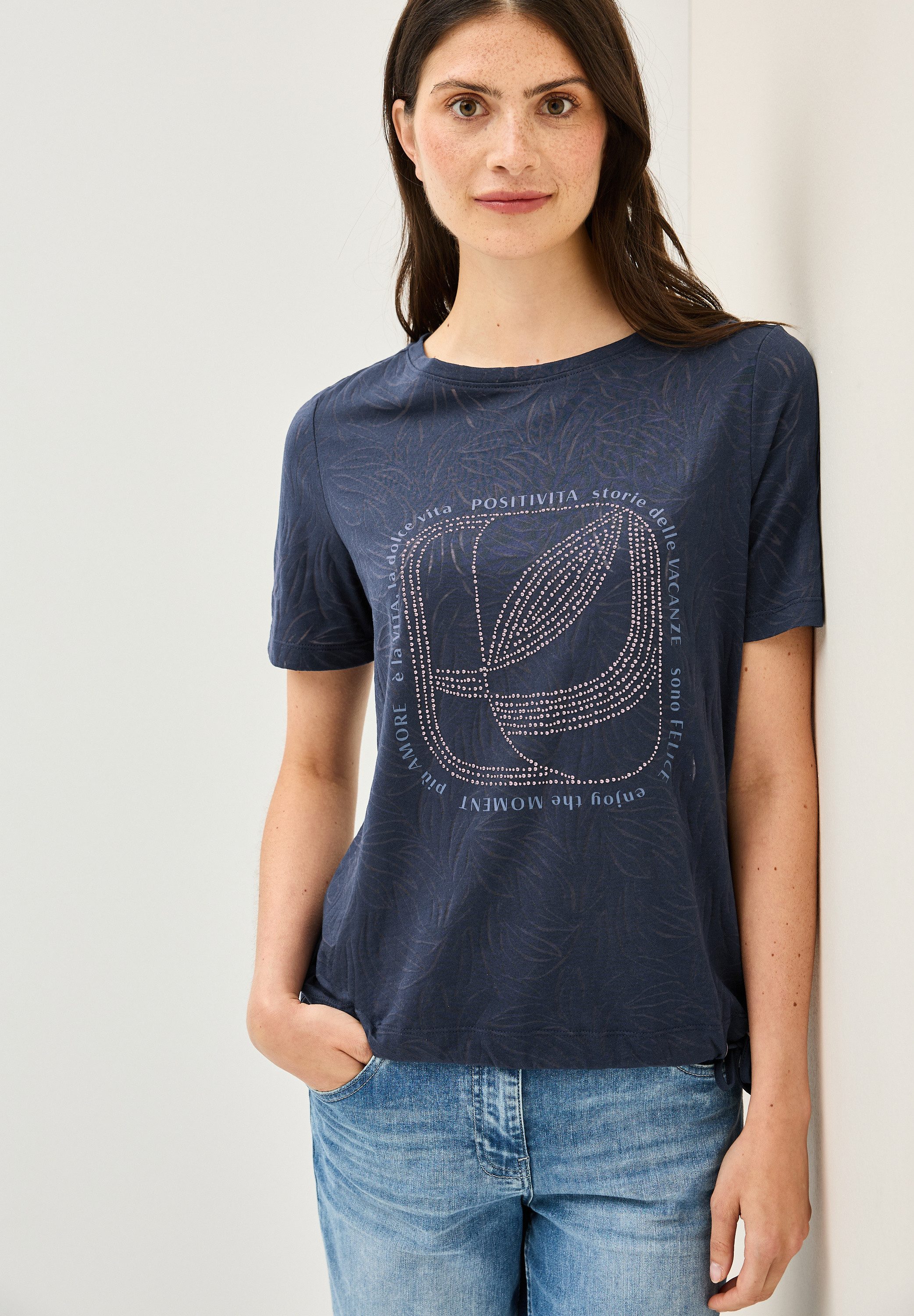 CECIL T-Shirt mit Schmucksteinen günstig online kaufen