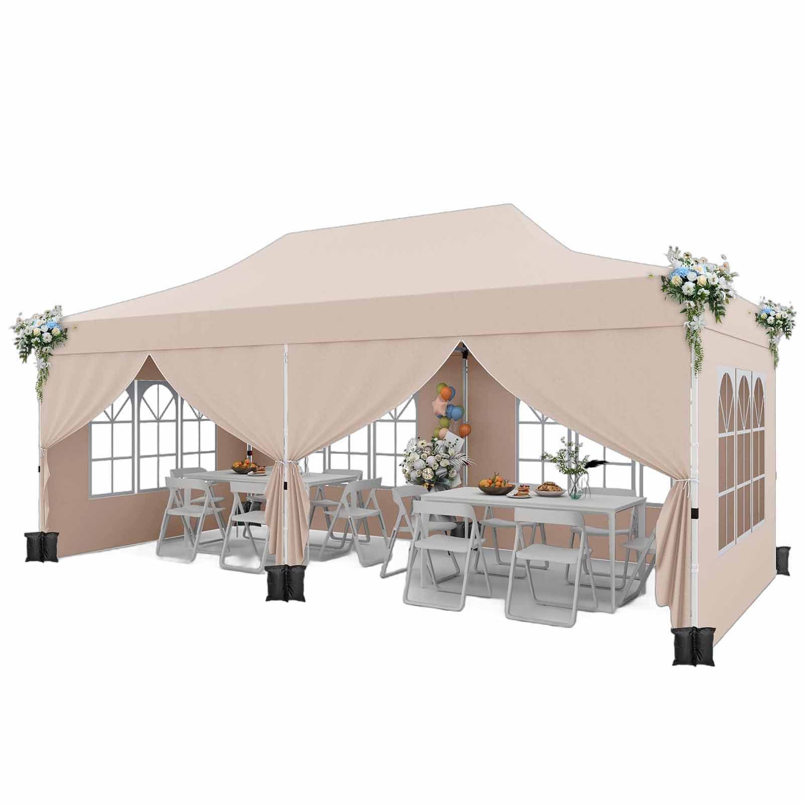 COSTWAY Pavillon 3 x 6m Faltpavillon, günstig online kaufen