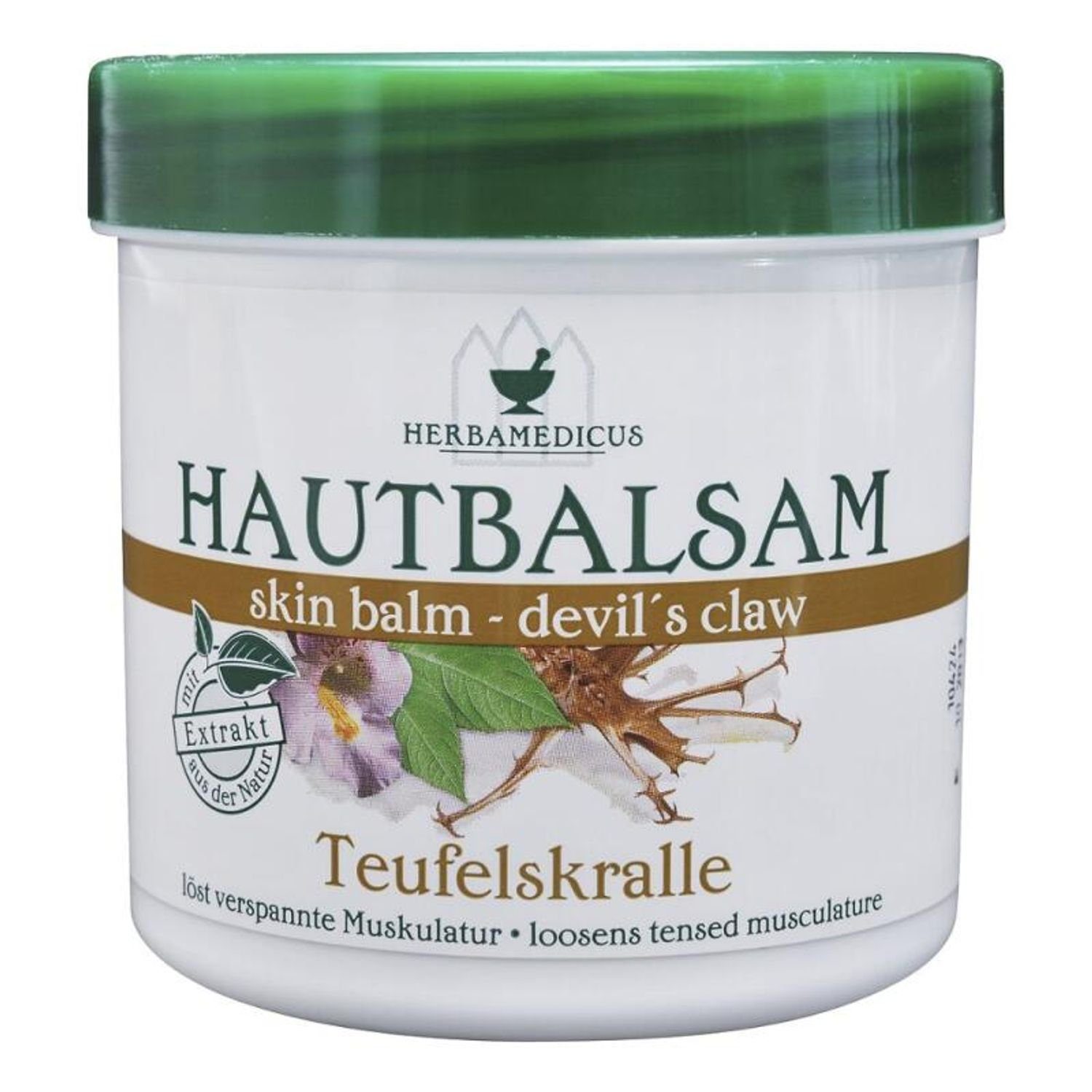 Schmees GmbH Körpercreme 12x Herbamedicus Hautbalsam Teufelskralle 250ml Schutz Salbe Pflege Cr, 12-tlg.