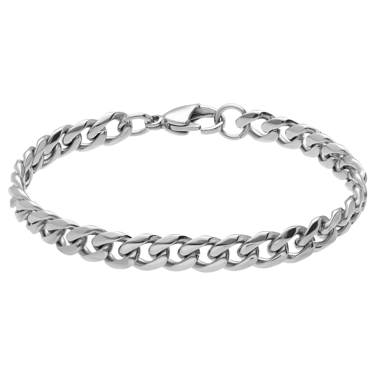 LUCARDI Gliederarmband Armband - Stahl - Silber - Kinder