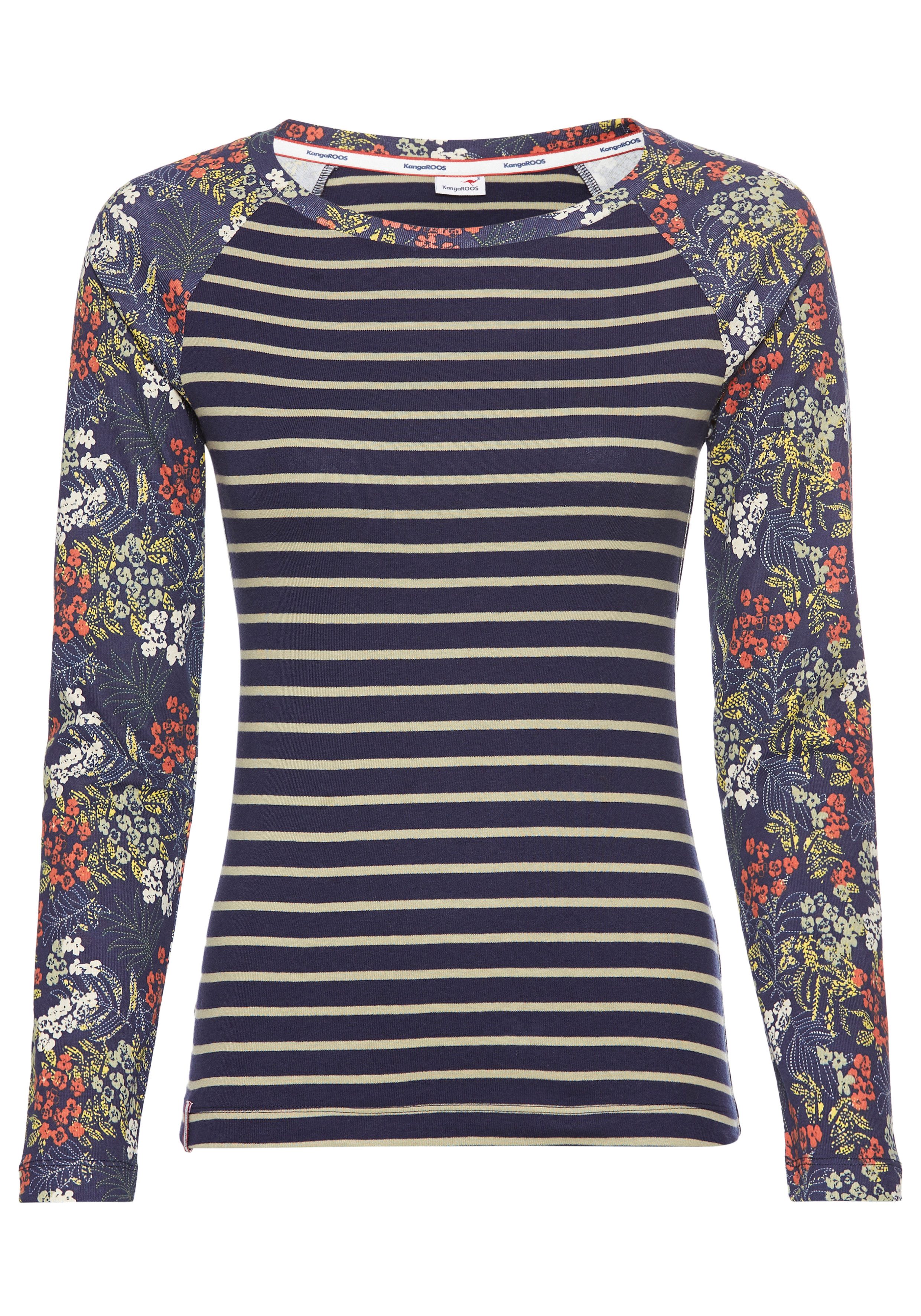 KangaROOS Langarmshirt Muster Mix. Reduzierter Preis € 24,99. Unverbindliche Preisempfehlung € 29,99, (€ 24,99 pro 1 Stk)