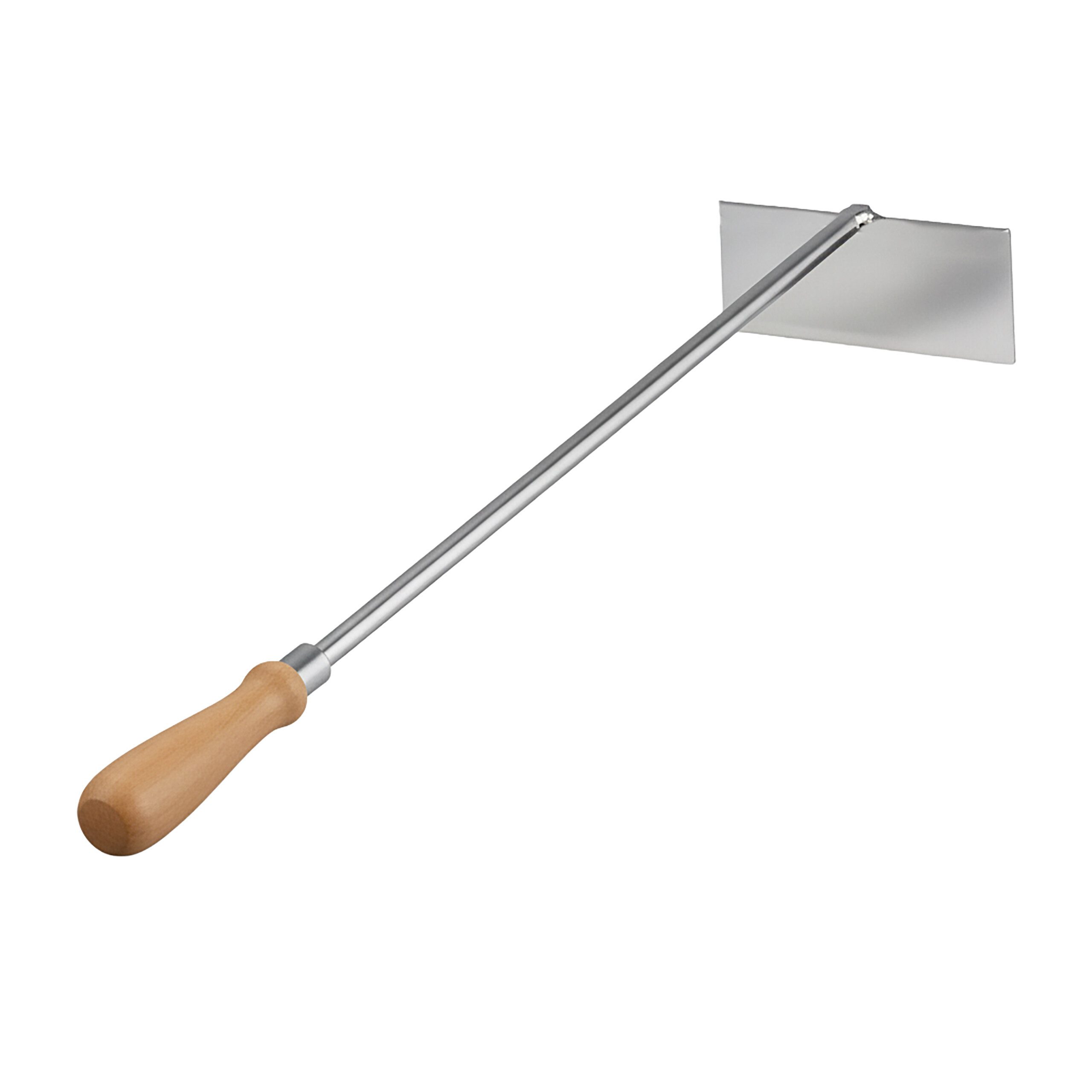 relaxdays Ascheschaufel Aschekratzer Edelstahl mit Holzgriff