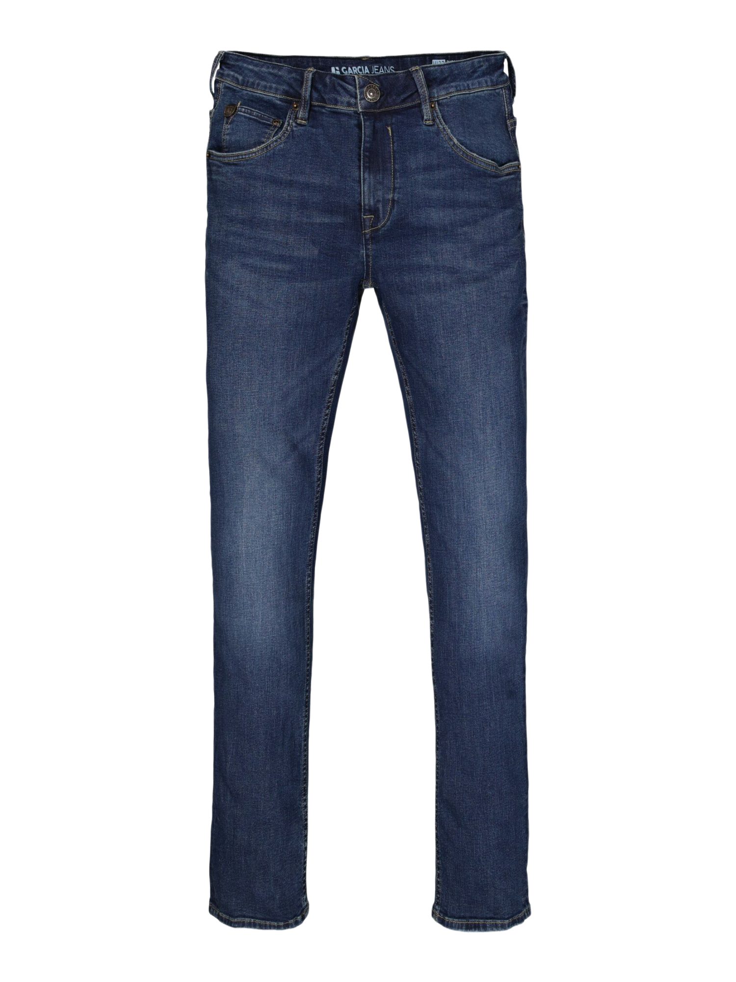 Garcia 5-Pocket-Jeans blau,Freizeit,Baumwolle,Washed,Tapered Fit