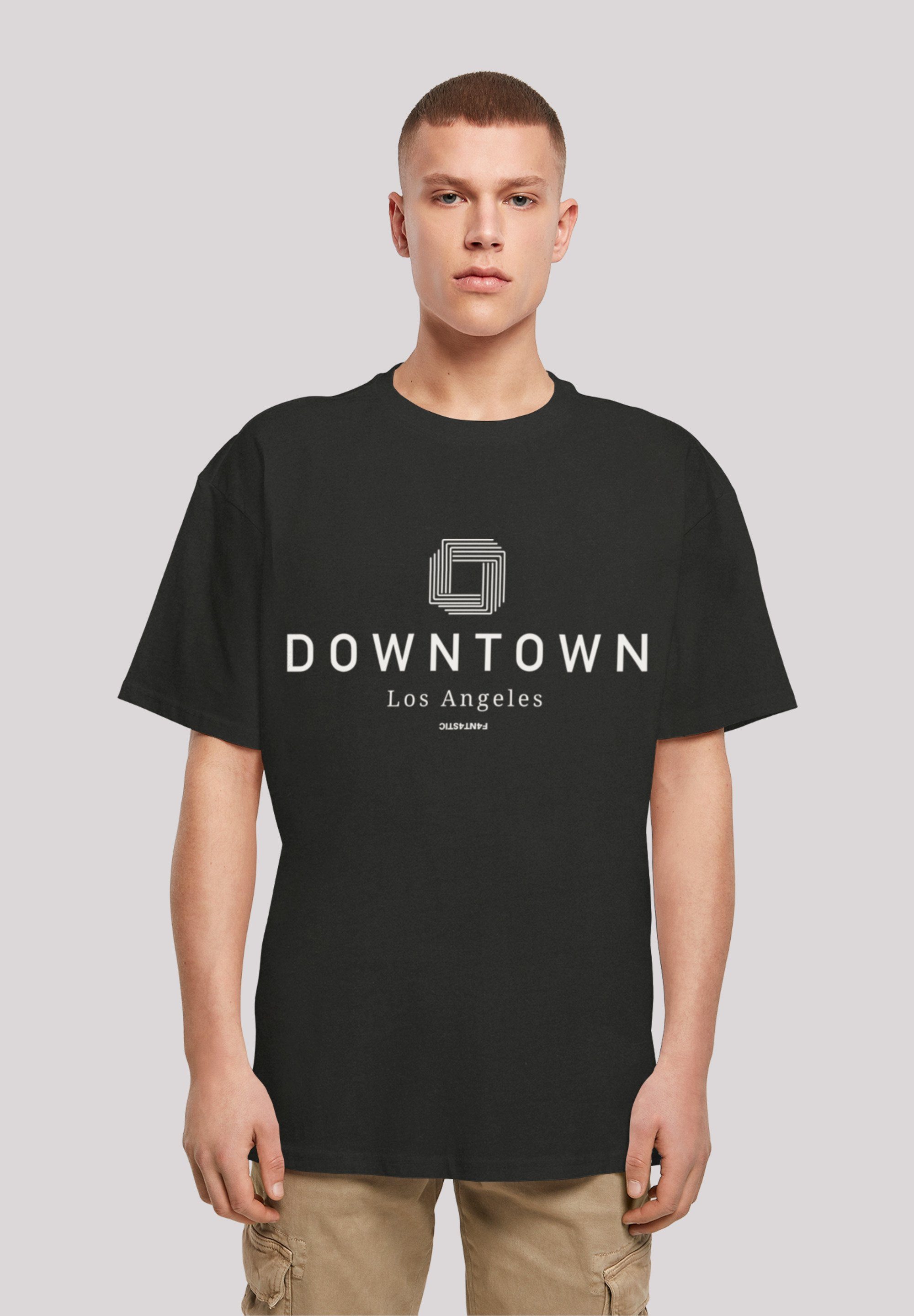 schwarz Downtown F4NT4STIC T-Shirt Print TEE LA OVERSIZE