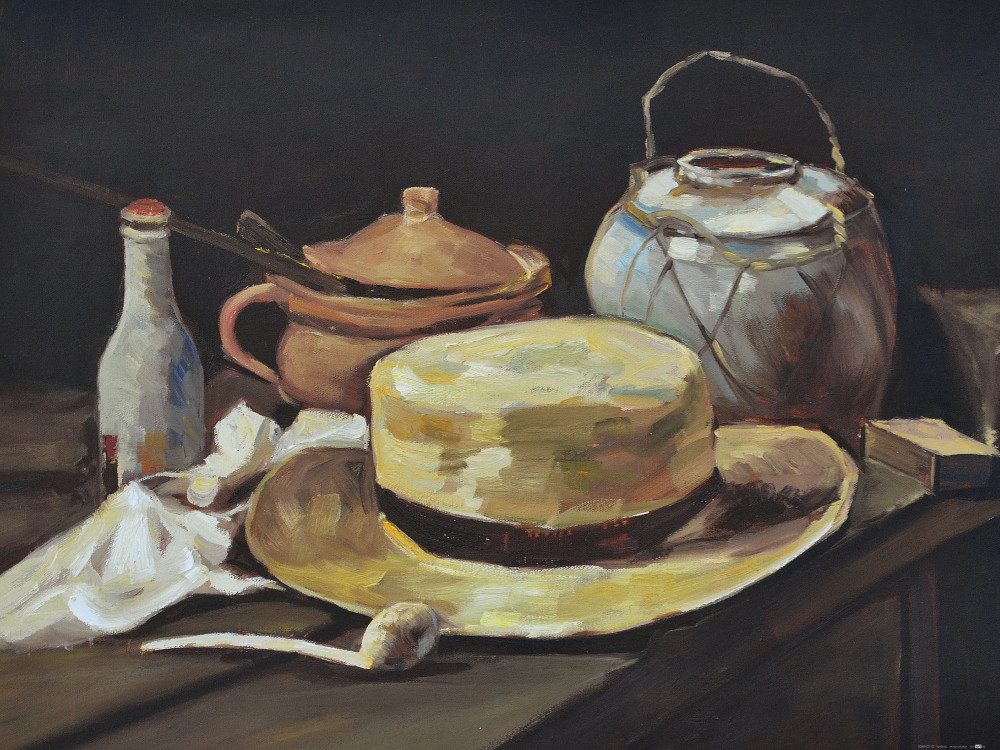 1art1 Poster Vincent Van Gogh Kunstdruck Bild - Stillleben Mit Gelbem