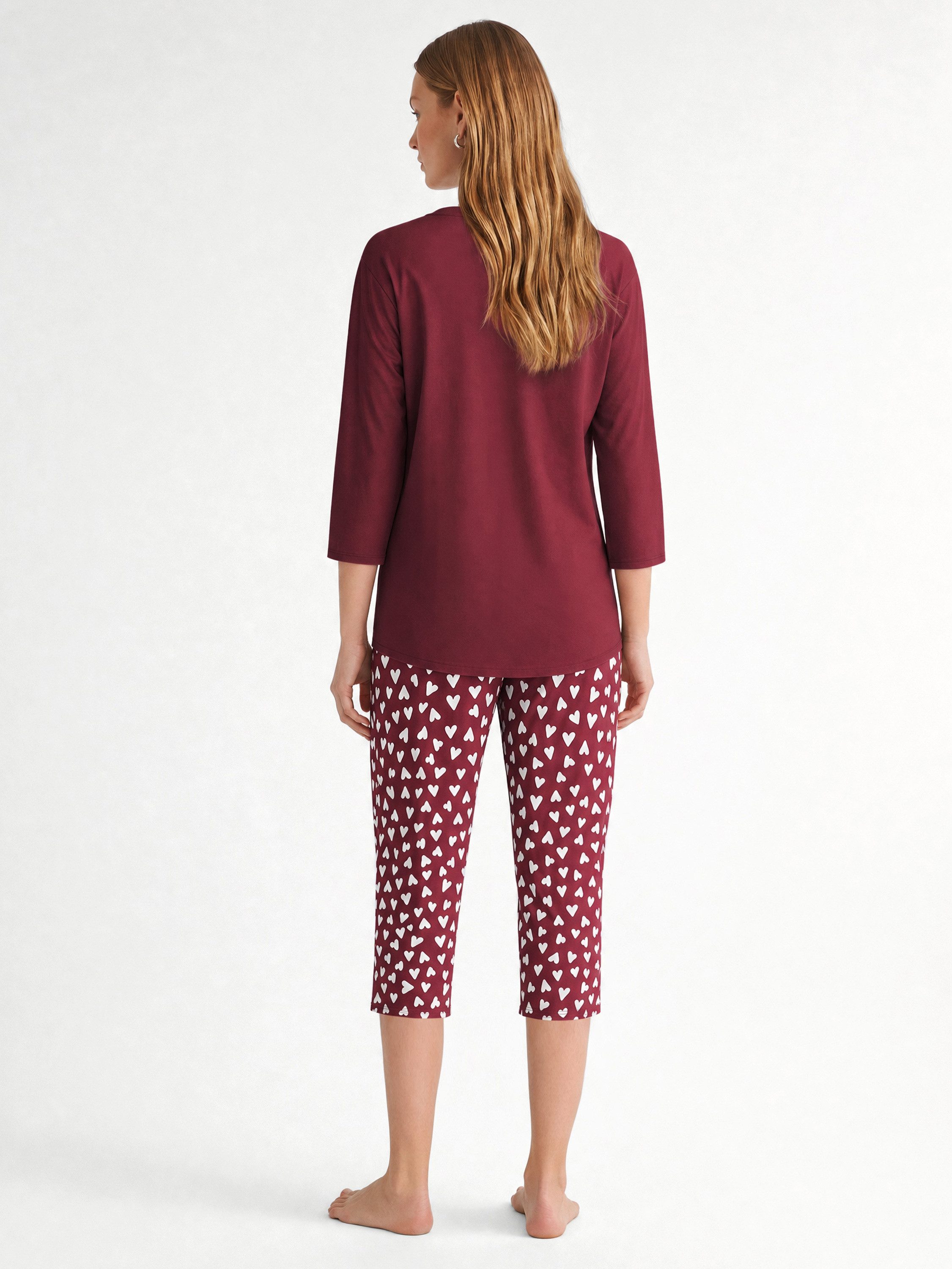 CALIDA Capri-Pyjama Cotton Special Damen (2 tlg) weich, leicht und bequem – Bild 3 von 4