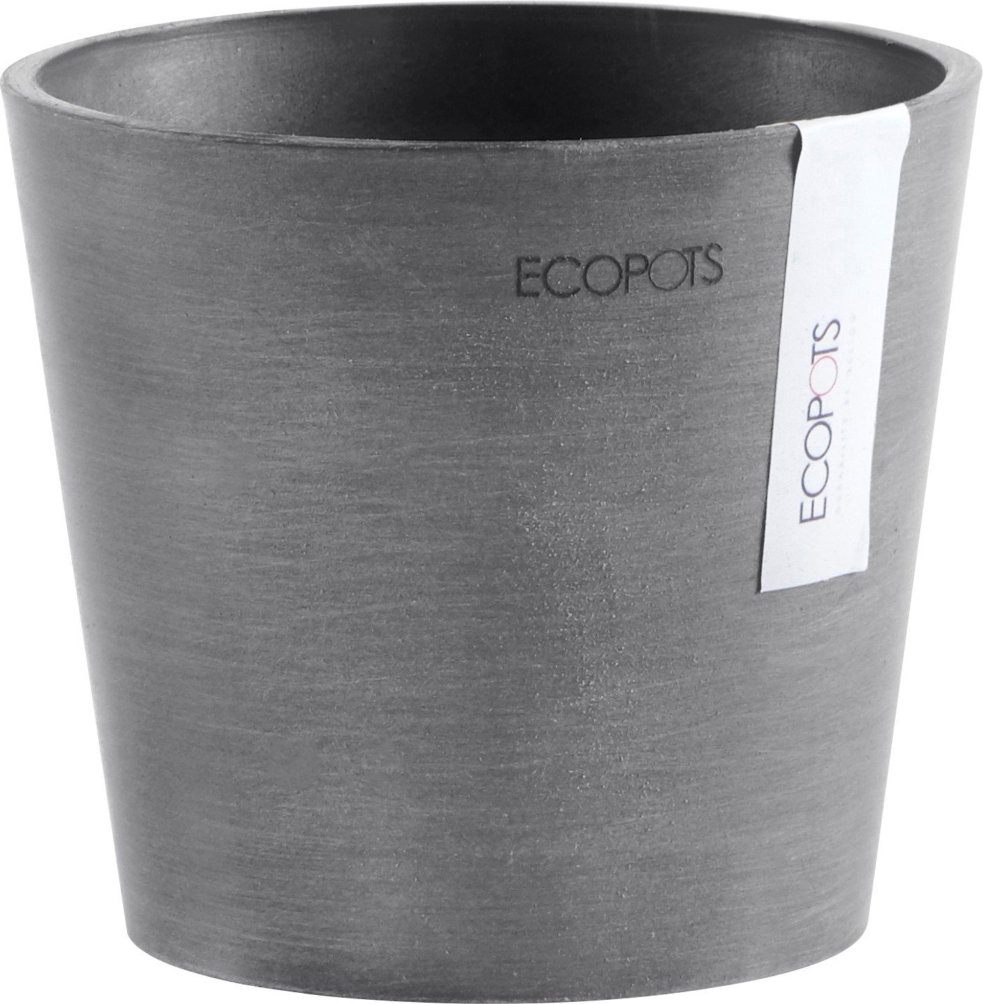 ECOPOTS Blumentopf AMSTERDAM Mini Grey, BxTxH: 13x13x11,4 cm | Pflanzkübel