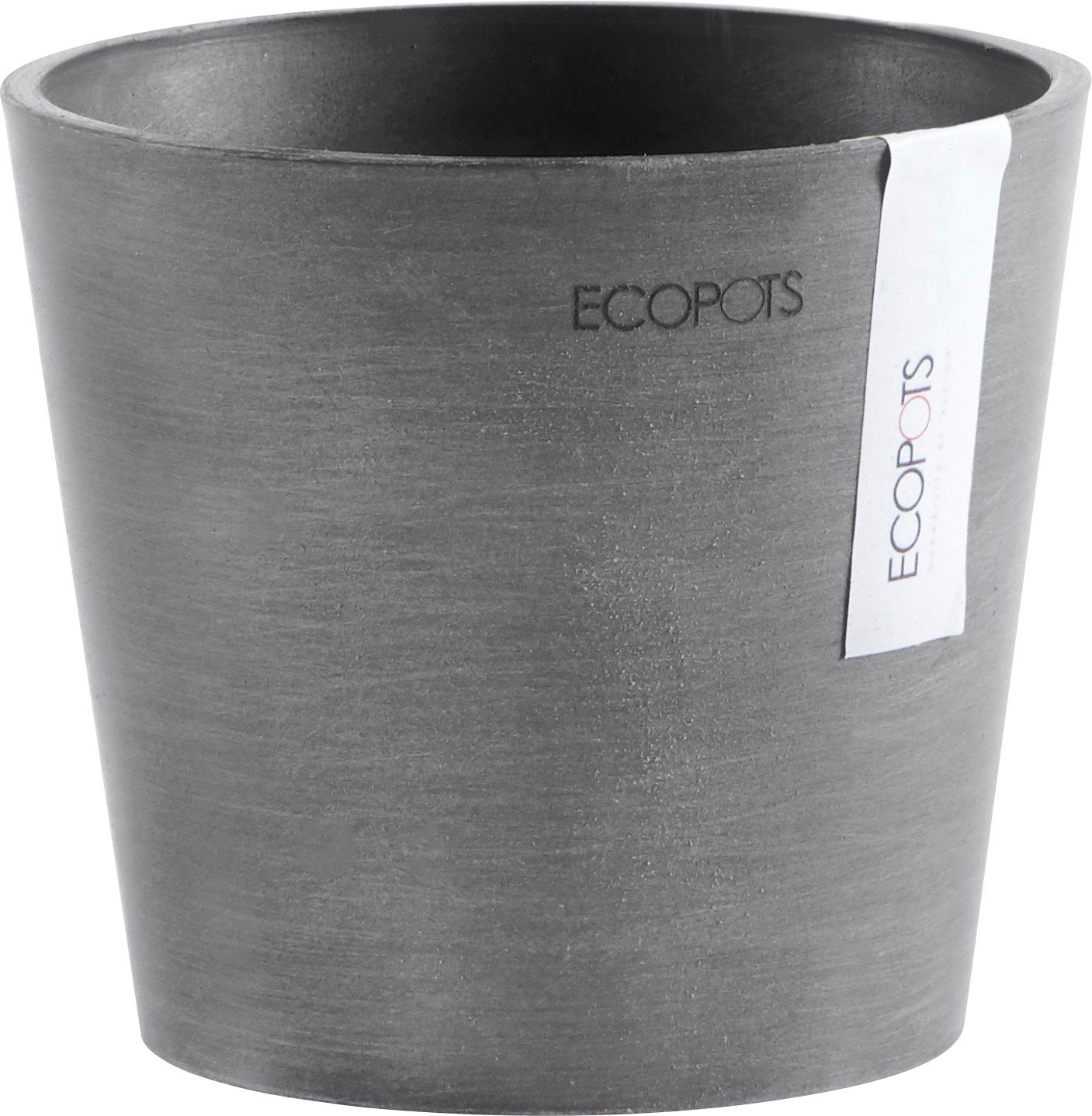 ECOPOTS Mini cm 13x13x11,4 Blumentopf BxTxH: AMSTERDAM Grey,