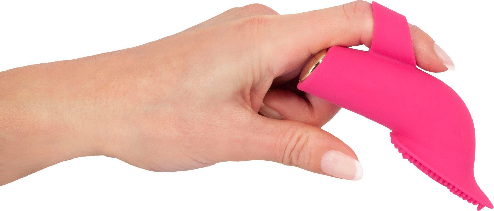 Smile Action-Zunge Finger-Vibrator, Mit