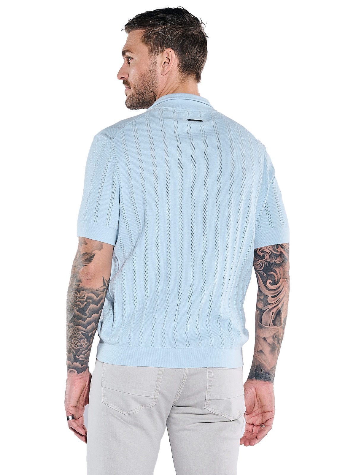 emilio adani Poloshirt Strick-Shirt mit Zipper günstig online kaufen