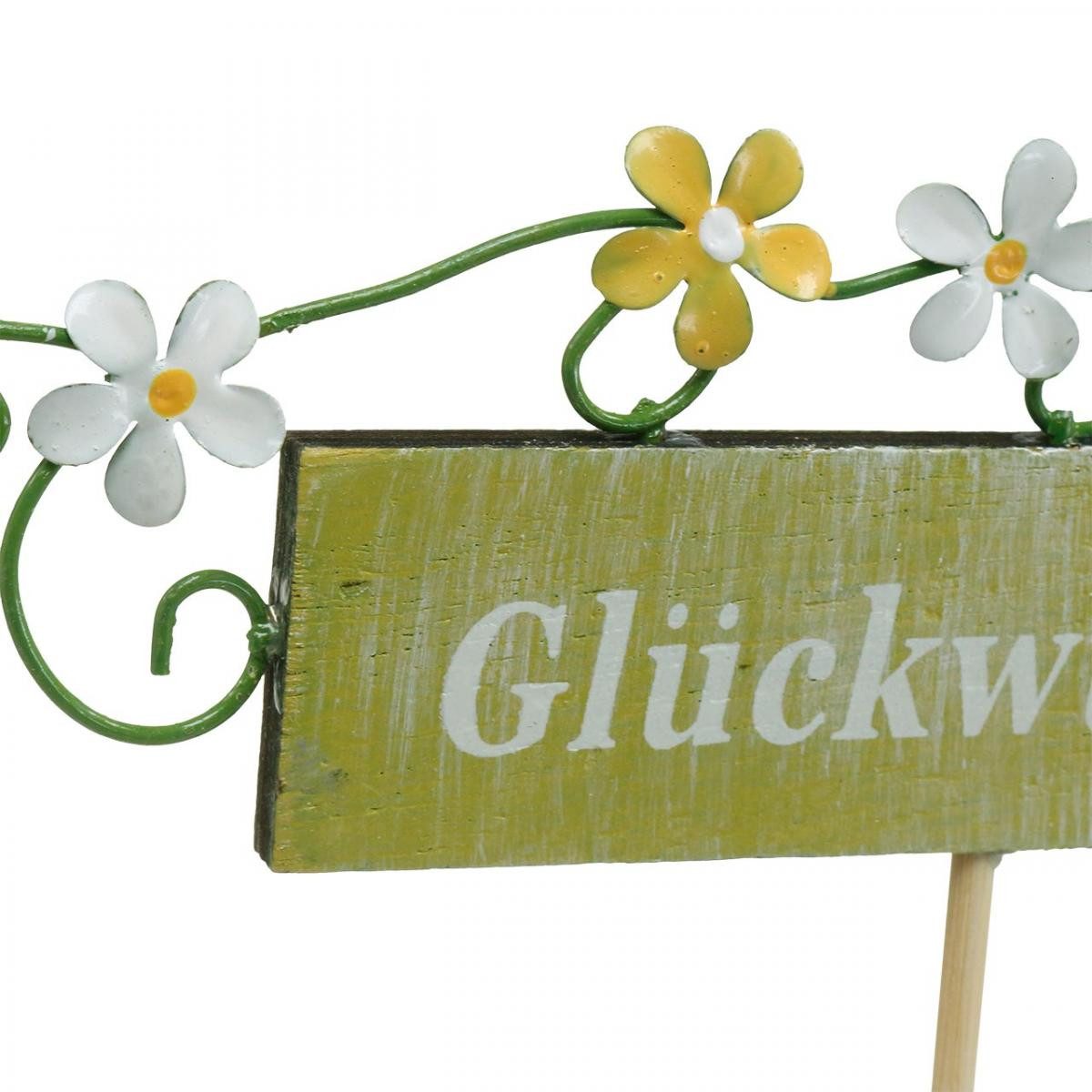 Florists Products Gartenstecker Florale Holzstecker mit Sprüchen für Dekorationen und Geschenke, 6 St