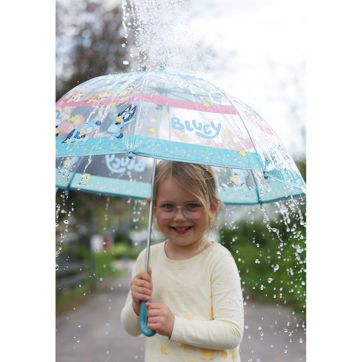 Bluey Stockregenschirm Bluey & Bingo Unisex Kinder