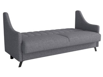 MIRJAN24 Schlafsofa Scarlet 3, mit Schlaffunktion und Bettkasten, 3 Sitzer Couch, Dauerschläfer-Sofa
