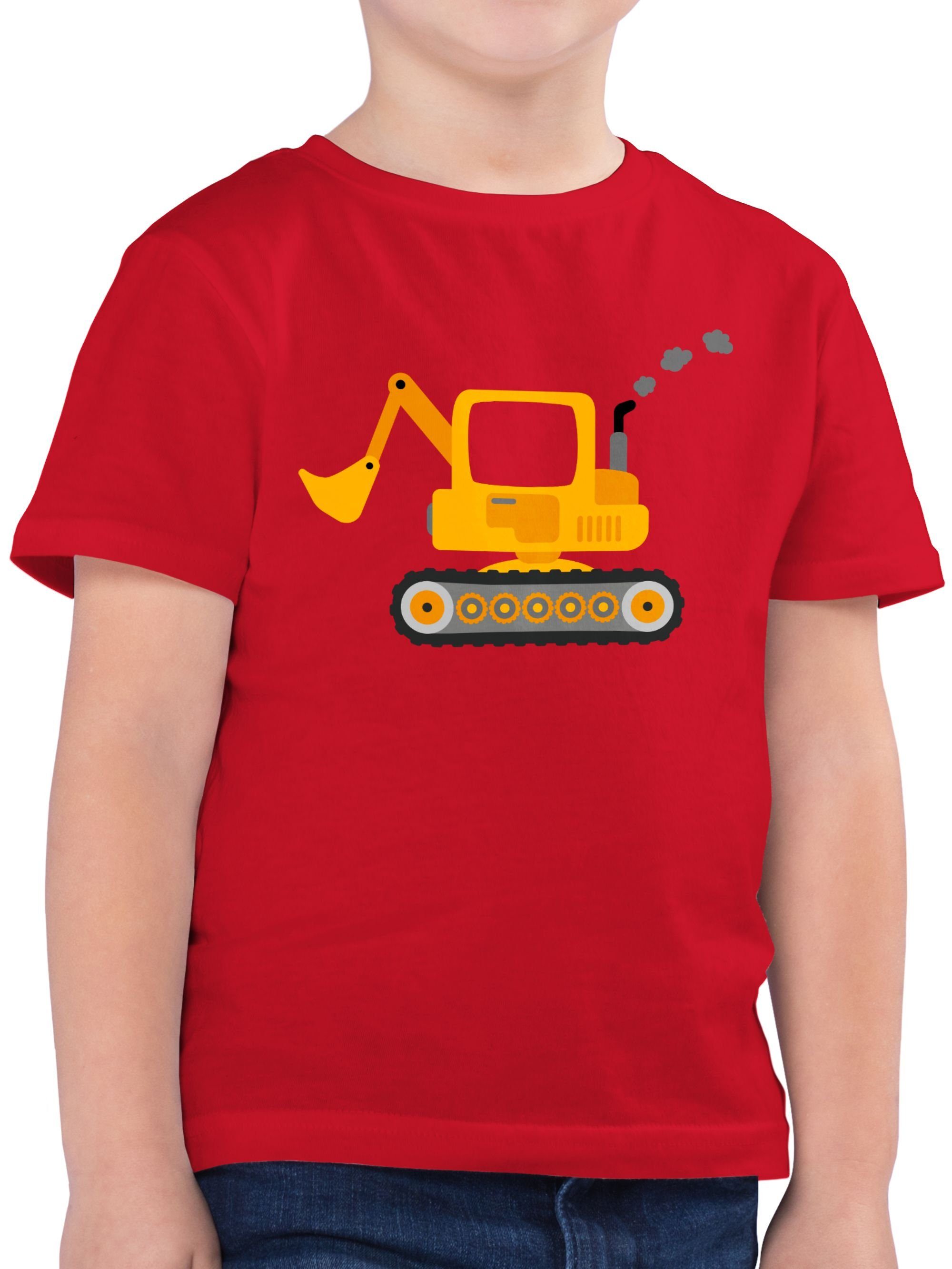 Shirtracer T-Shirt Bagger Kinder Fahrzeuge 1 Rot | 