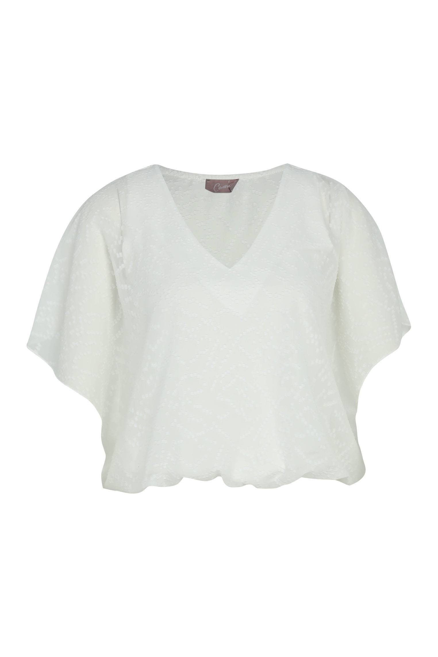 Cassis Shirtbluse Unifarbene Bluse In Ballonform (1-tlg) | Blusenshirts