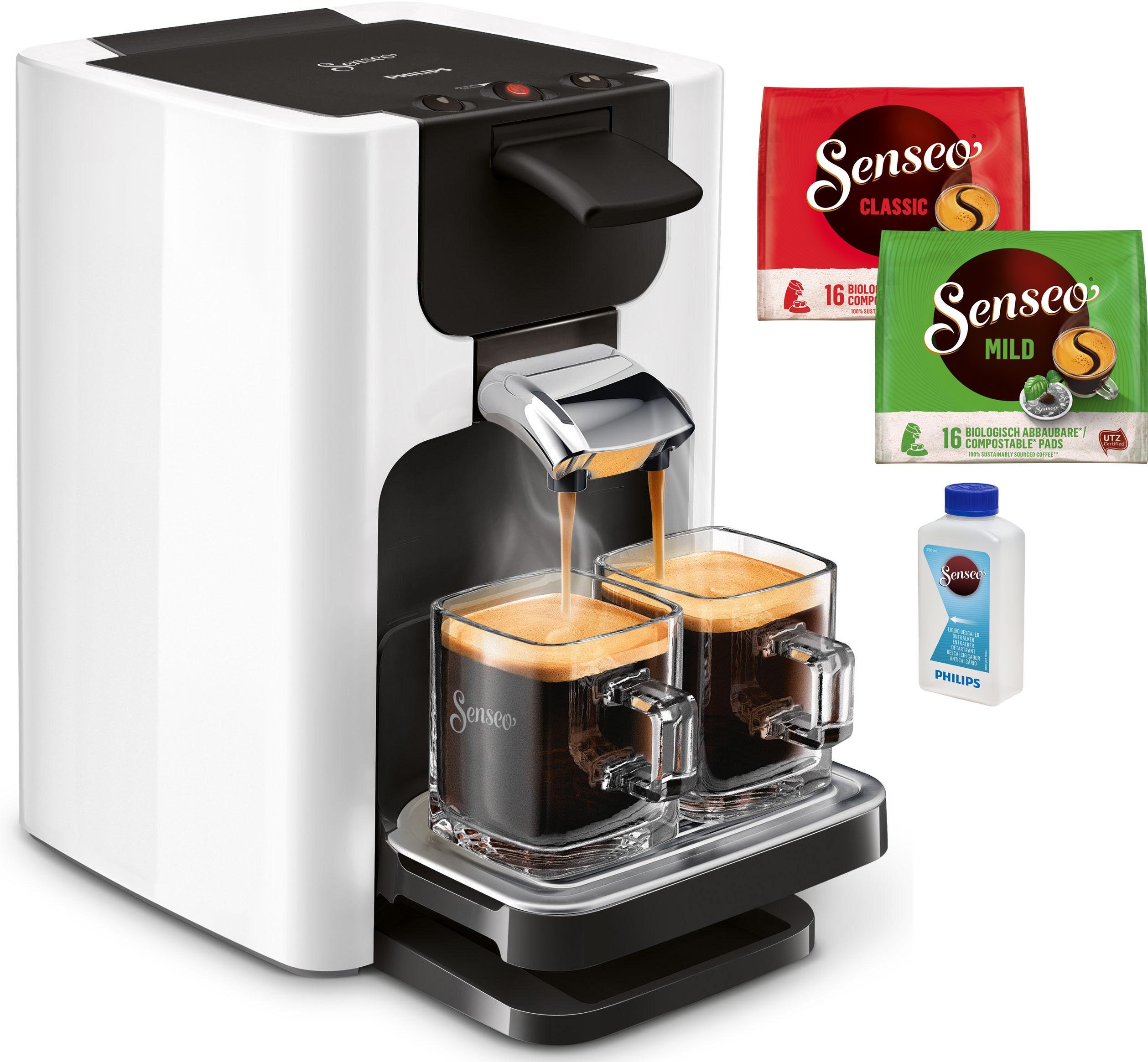 Philips Senseo Kaffeepadmaschine Quadrante HD7865/00, inkl. Gratis-Zugaben  im Wert von € 23,90 UVP