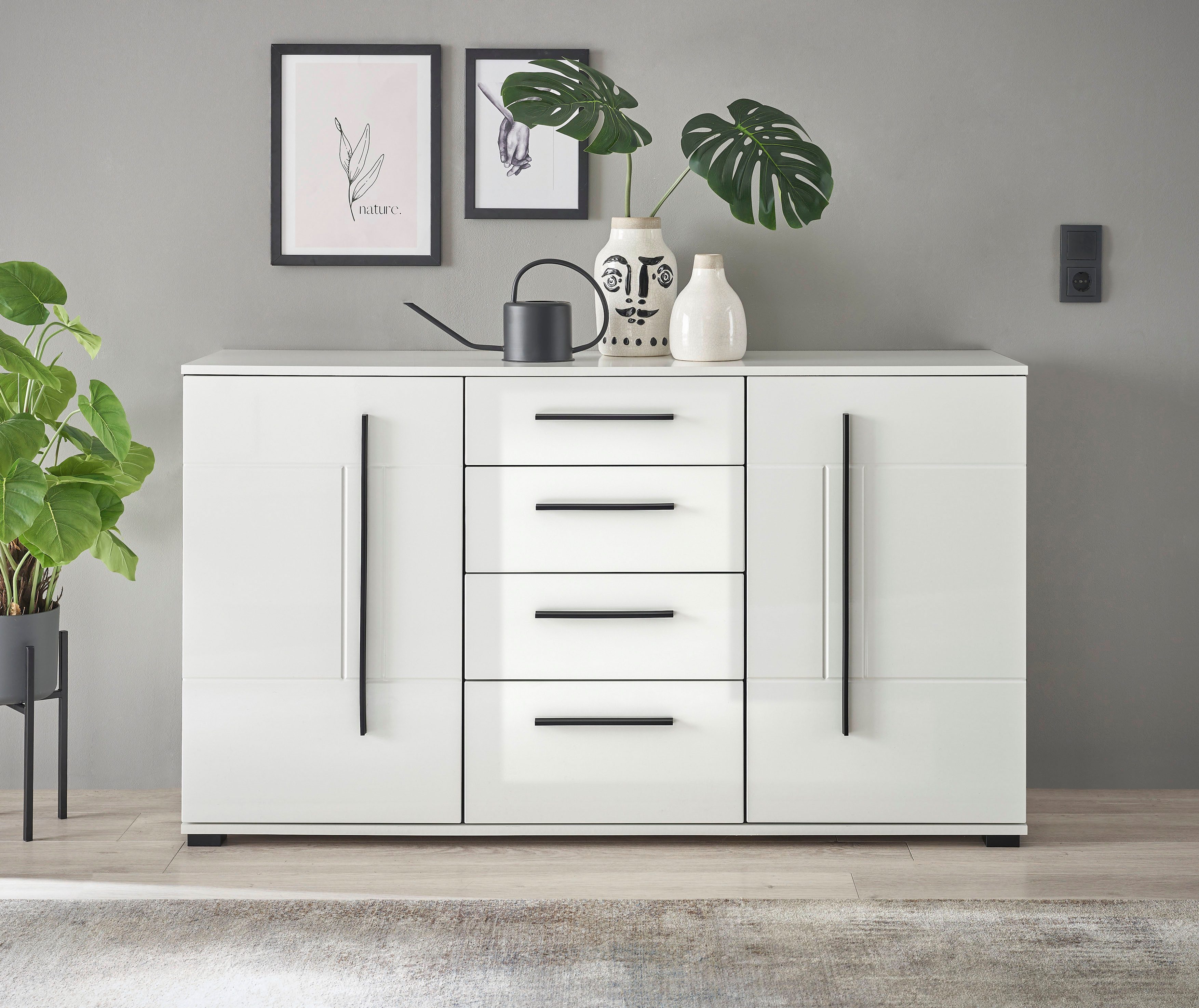 INOSIGN Sideboard Cantara, moderner Schrank, Kommode in Eiche Evoke oder we günstig online kaufen