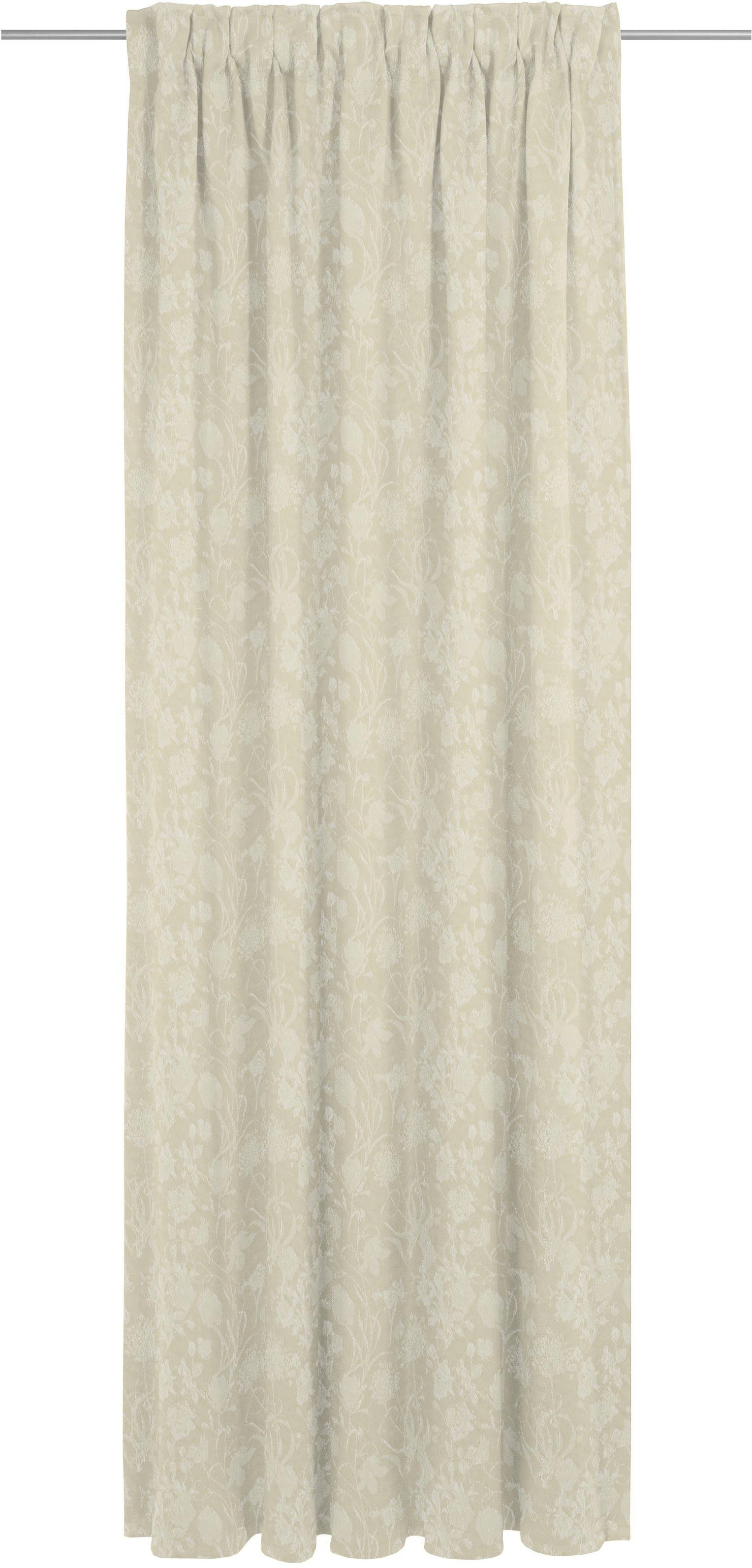 Vorhang Flower Cuvée, Adam, (1 blickdicht, Bio-Baumwolle Multifunktionsband natur nachhaltig St), aus Jacquard