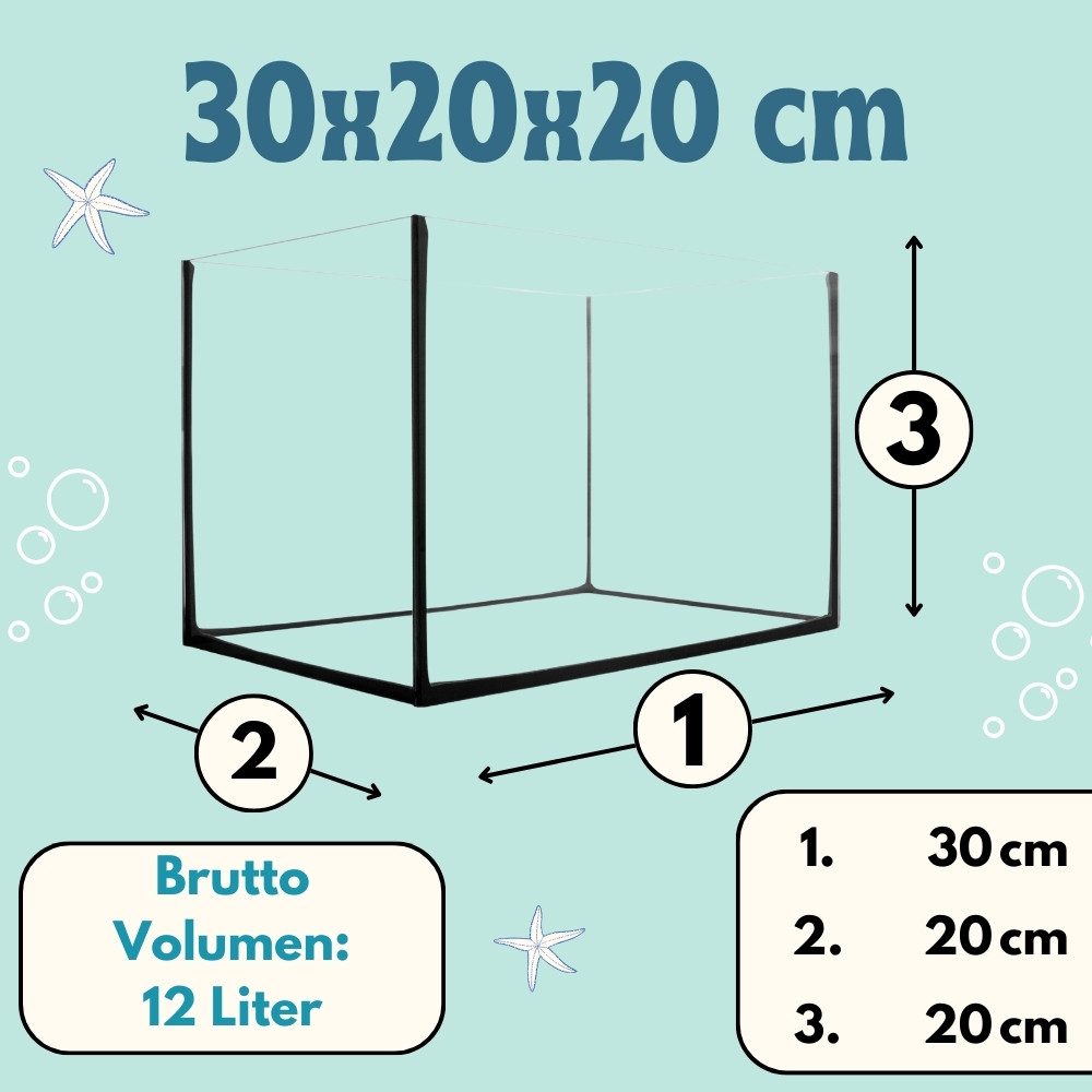GarPet Aquarium Aquarium Becken rechteckig standard Größen Glas Aquariumbecken
