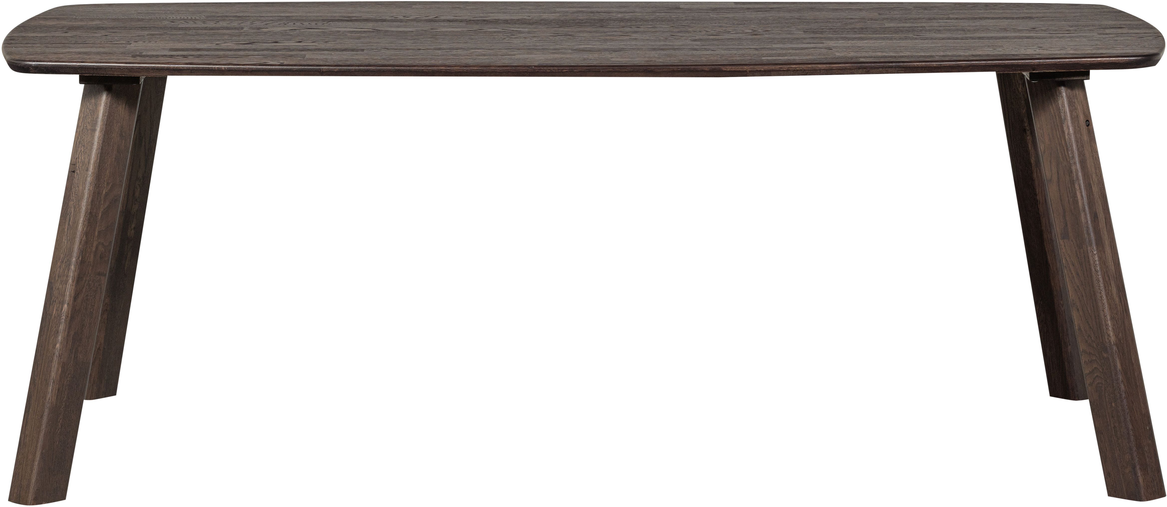 WOOOD Esstisch Tablo FSC® Mix Eichenholz Dänisch-oval, H 74 x B 180 x T 100 cm, Haarlem-Fuß in 4 Stellungen montierbar, Fingerzinkenverbindung