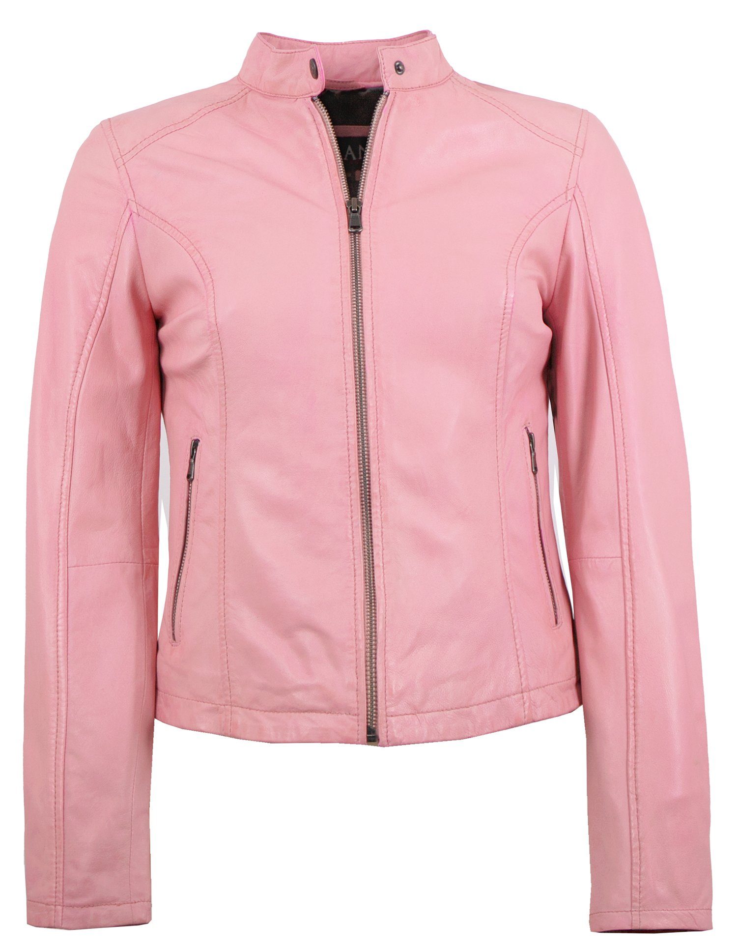 Lederjacke rose Rooney Lammnappa Echtleder Lederjacke Jilani Damen