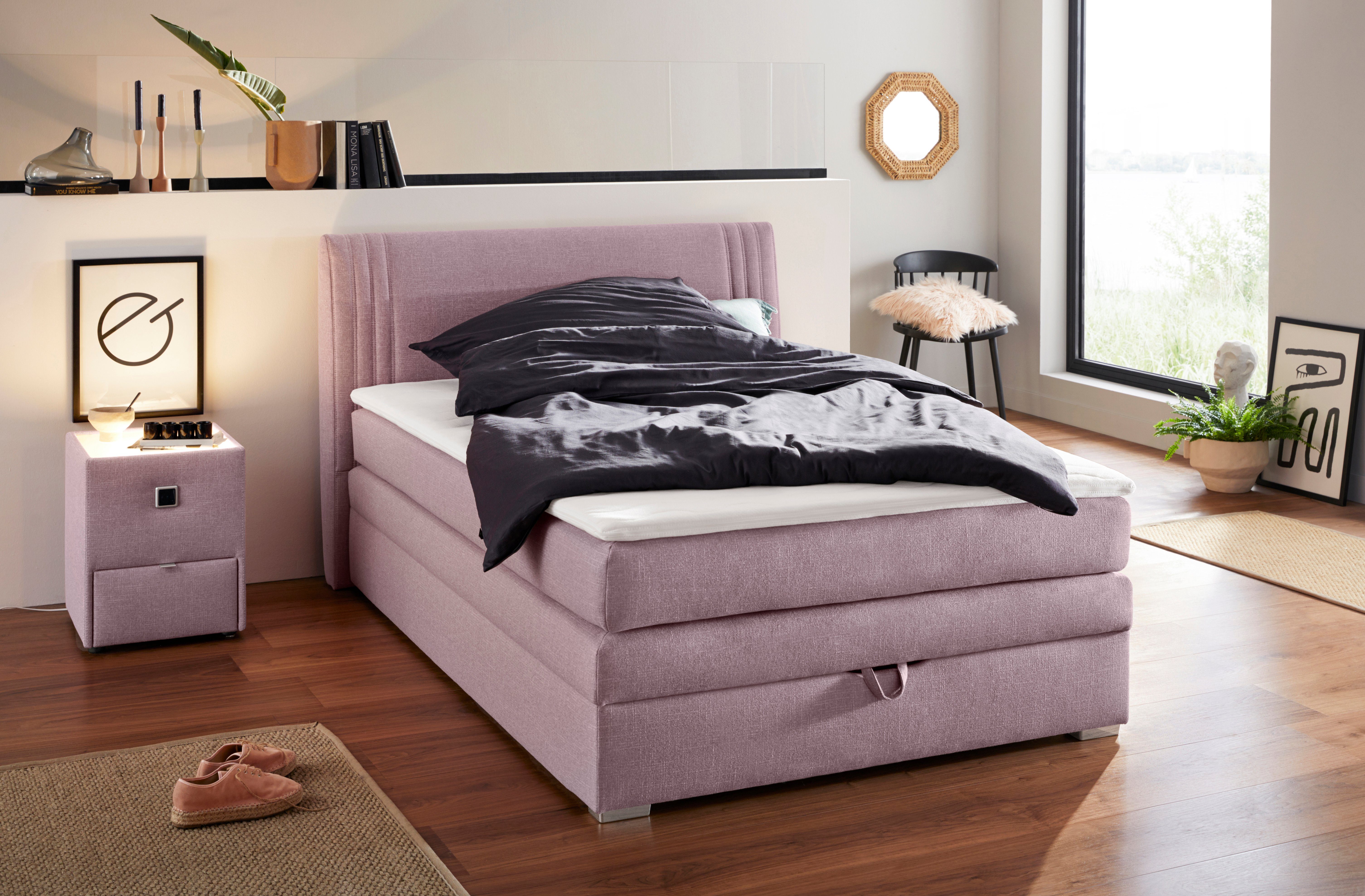 Jockenhöfer Gruppe Boxspringbett Amira, mit Bettkasten und Topper günstig online kaufen