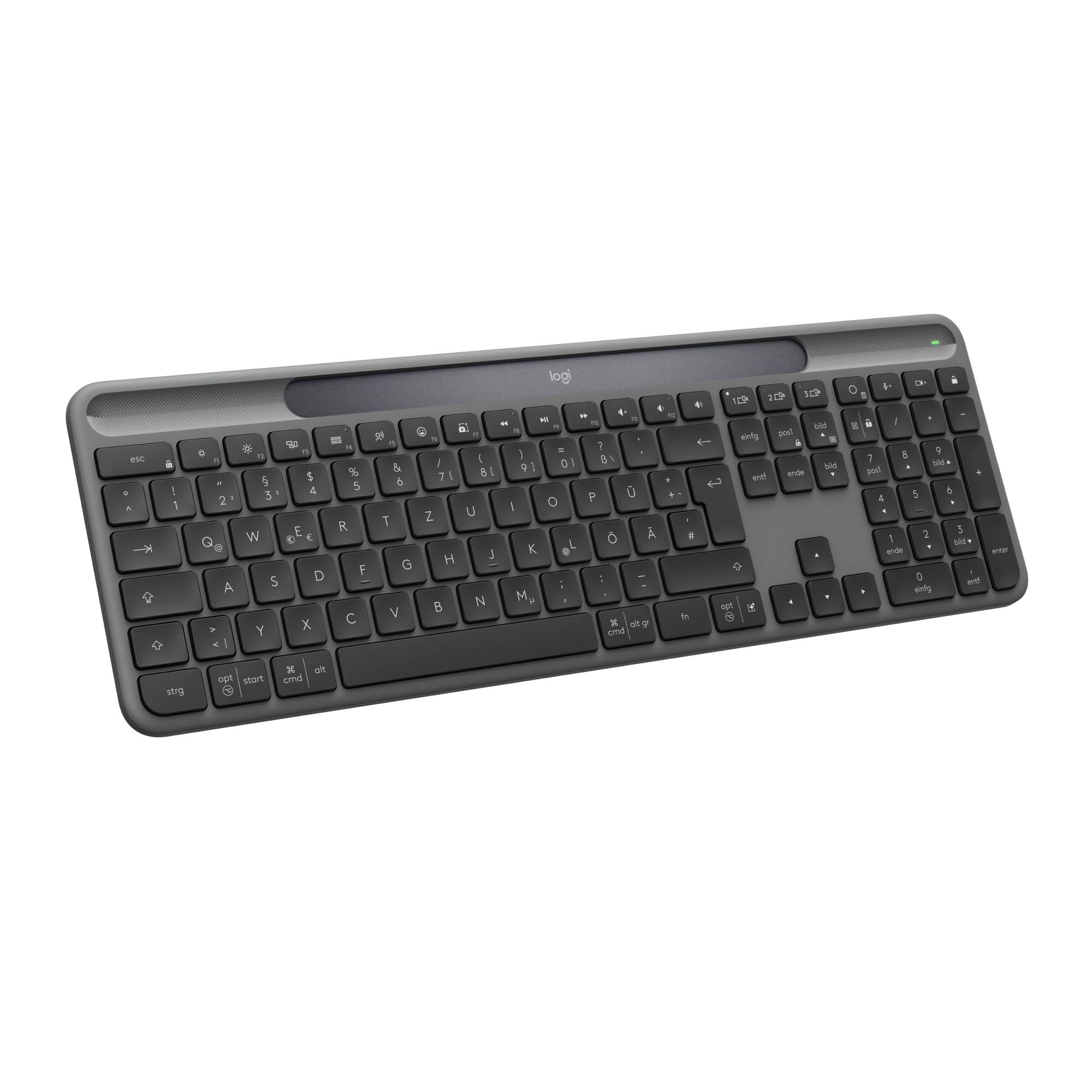 Logitech Signature Slim Solar Tastatur (Solarbetriebene, kabellose, schlanke Tastatur)