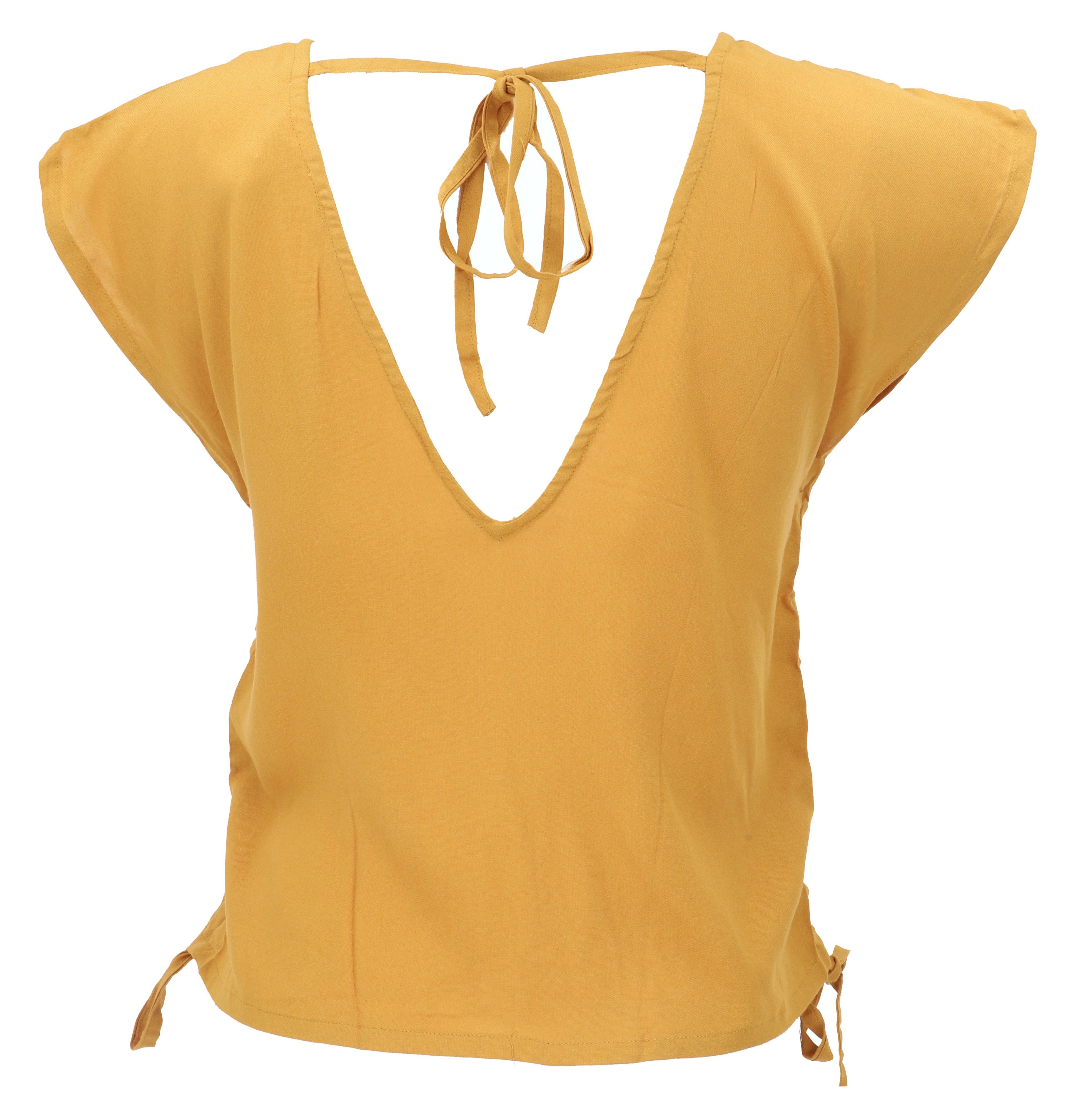 Guru-Shop Longbluse Luftiges Boho Blusentop, Basic Sommertop mit.. alternat günstig online kaufen