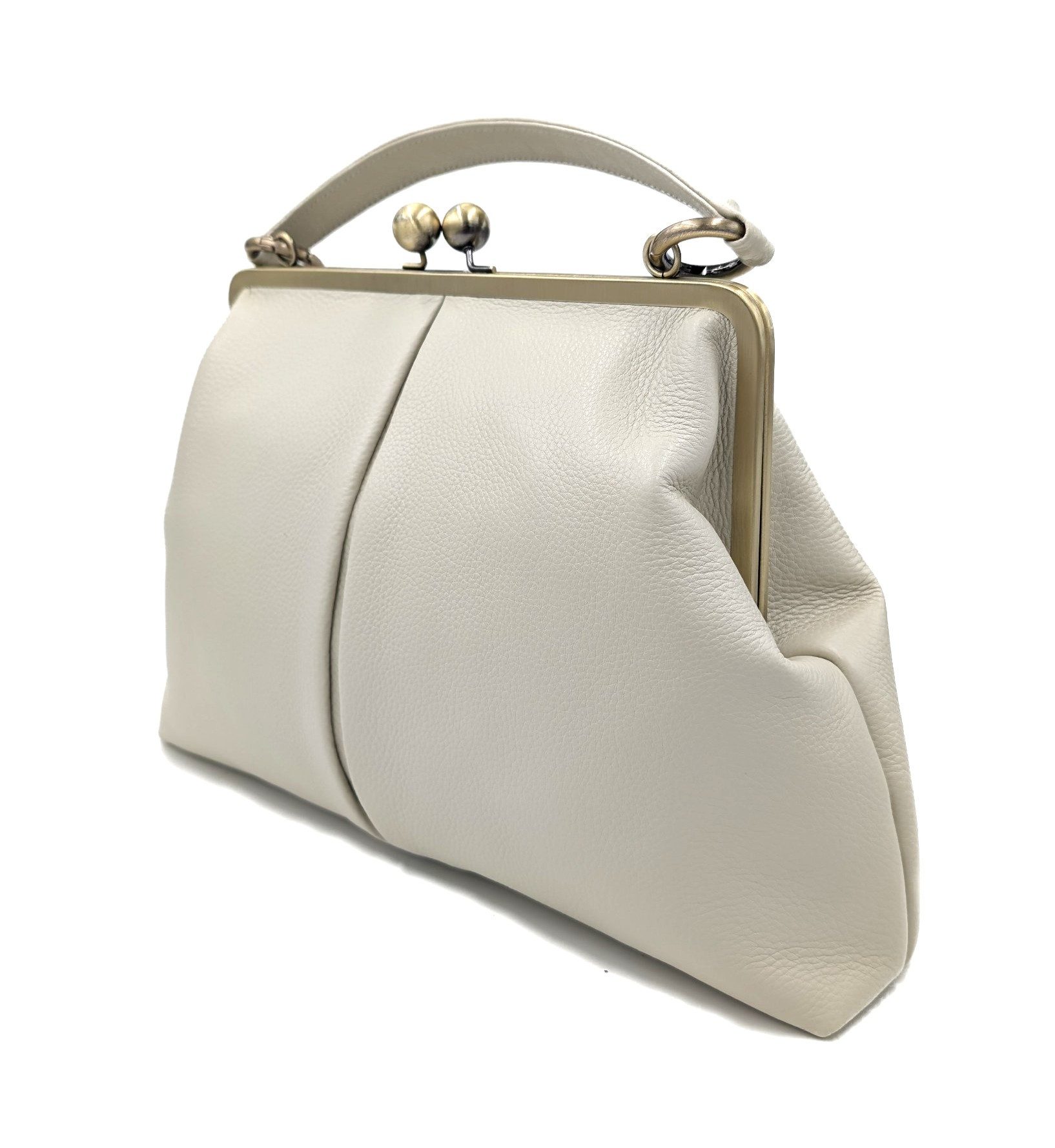 Taschenkinder Handtasche Handtasche Leder "Große Olive" Damentasche, Schultertasche, Vintage, Echtes Leder vom Rind, sehr weich und geschmeidig.