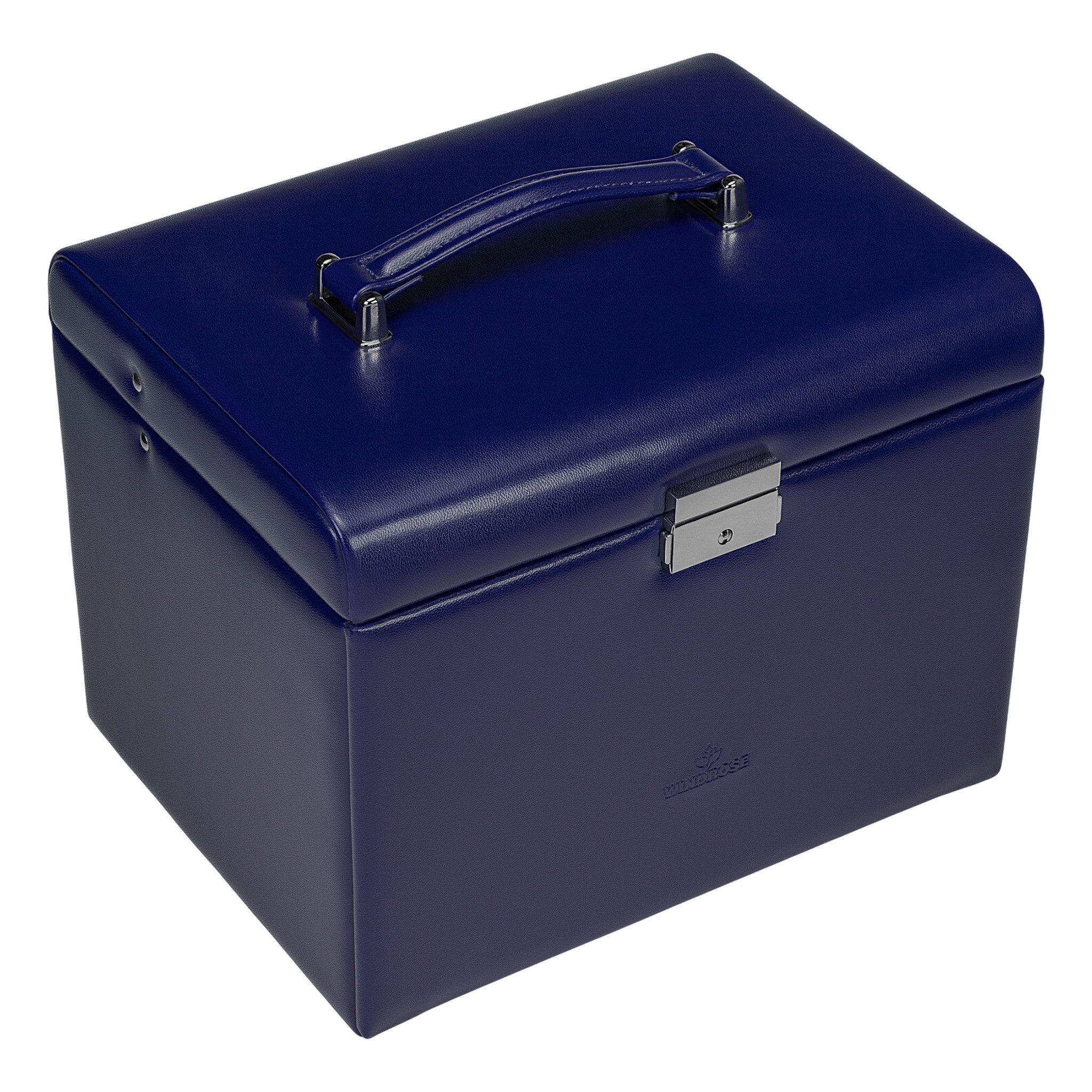 WINDROSE Schmuckkoffer 5 Etagen + Etui (Merino / Merino Moda)