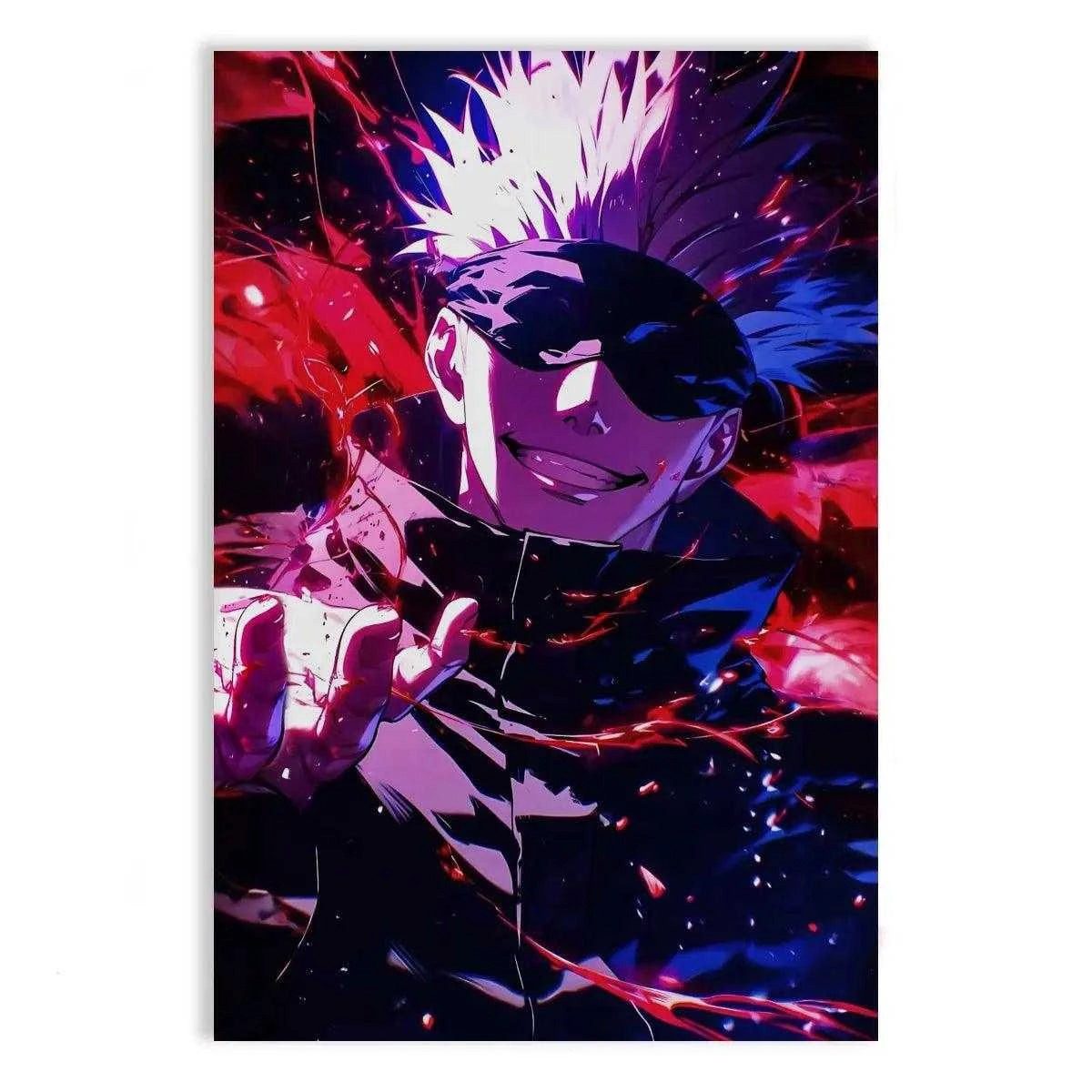 Wanddekoobjekt Purple Gojo - Jujutsu Kaisen - Anime Leinwandbild