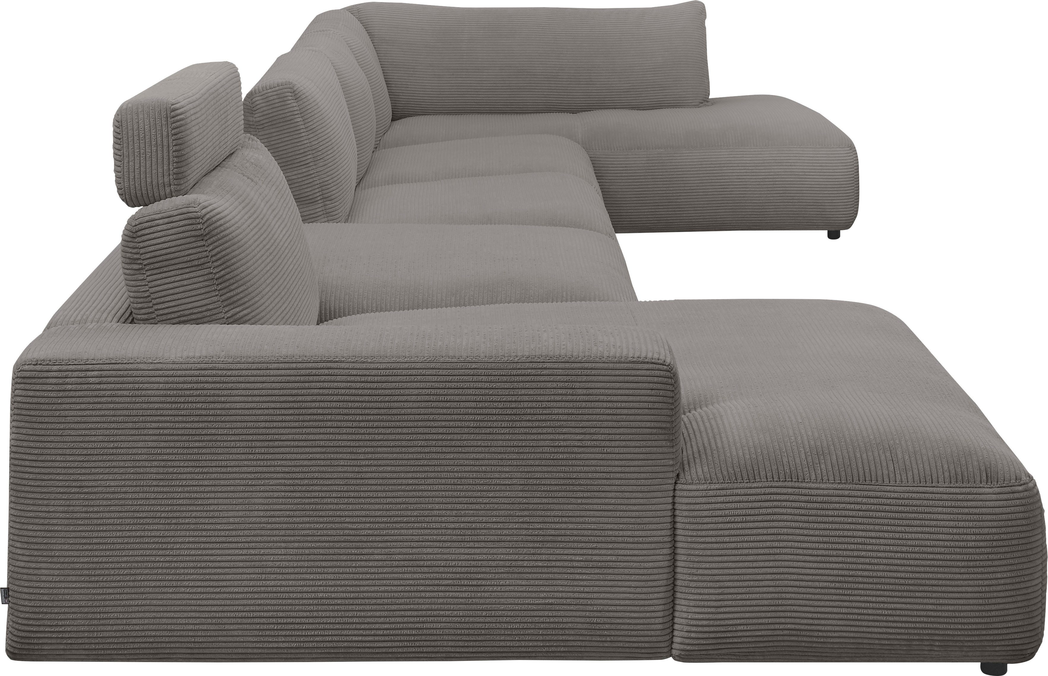 Musterring Wohnlandschaft Lucia U-Form, Cord-Bezug, inklusive Kopfstütze, Gesamtbreite 524 cm