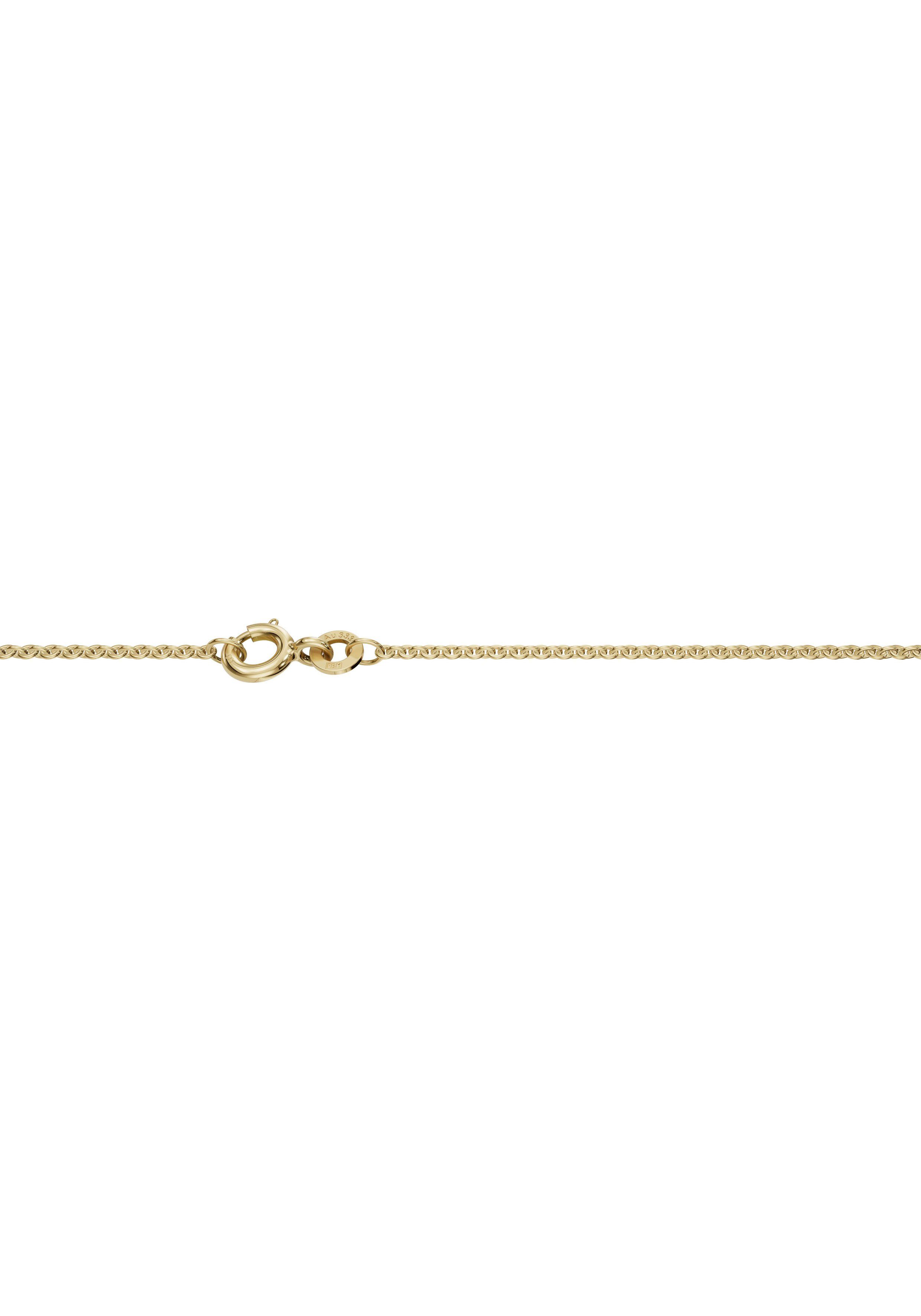 Firetti Collierkettchen Schmuck Geschenk Gold 750 Halsschmuck Halskette Goldkette Rundanker, zu Kleid, Shirt, Jeans, Sneaker! Anlass Geburtstag Weihnachten gelbgoldfarben