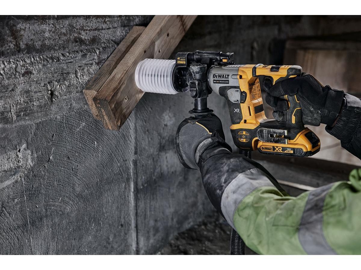 DeWalt Akku-Bohrhammer (Basisv), 18 V, max. 1060 U/min, 16mm (bürstenlos), 1,4 Joule, ohne Akku und Ladegerät