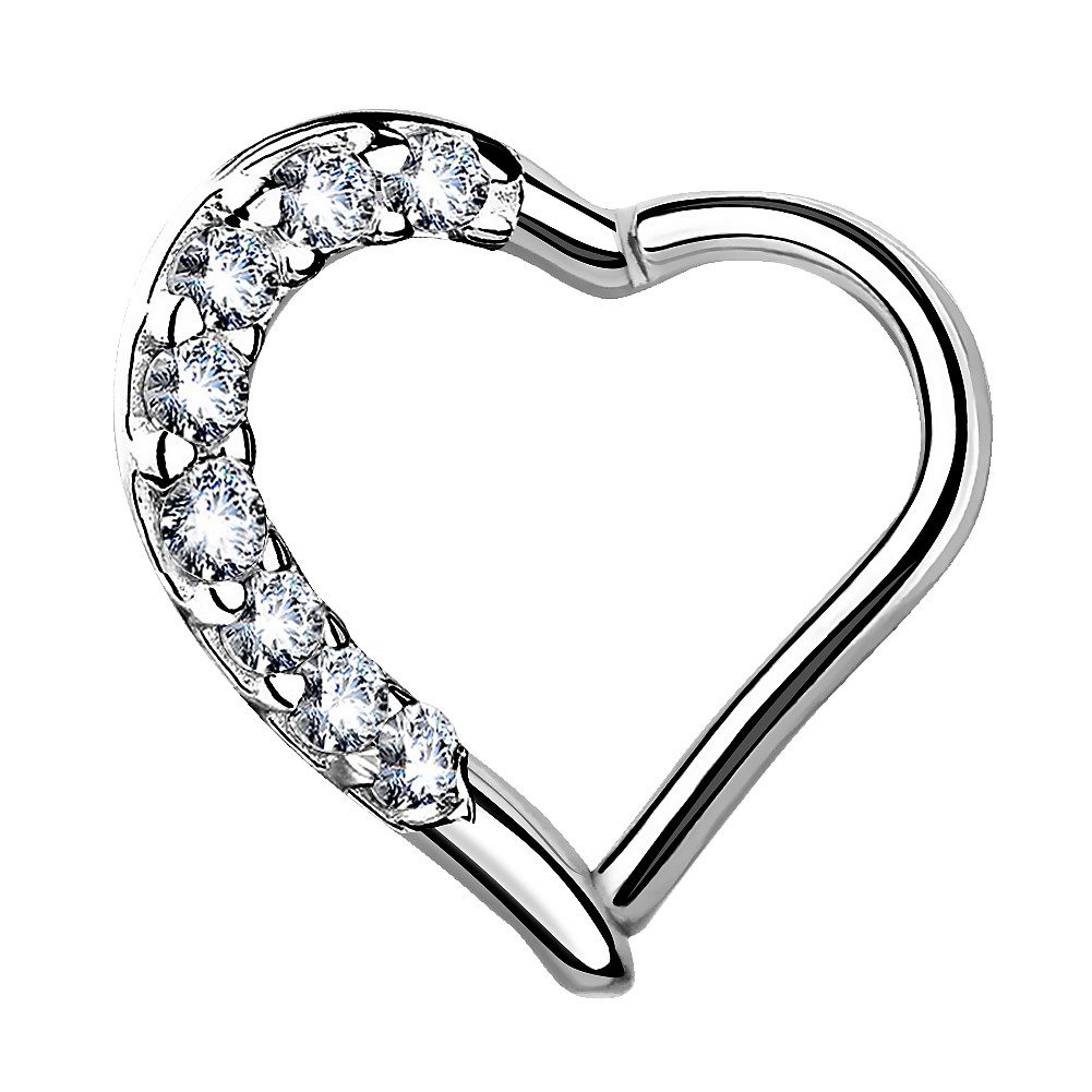 Taffstyle Augenbrauenpiercing Ohrpiercing Herz Helix Tragus Piercing Ring m günstig online kaufen