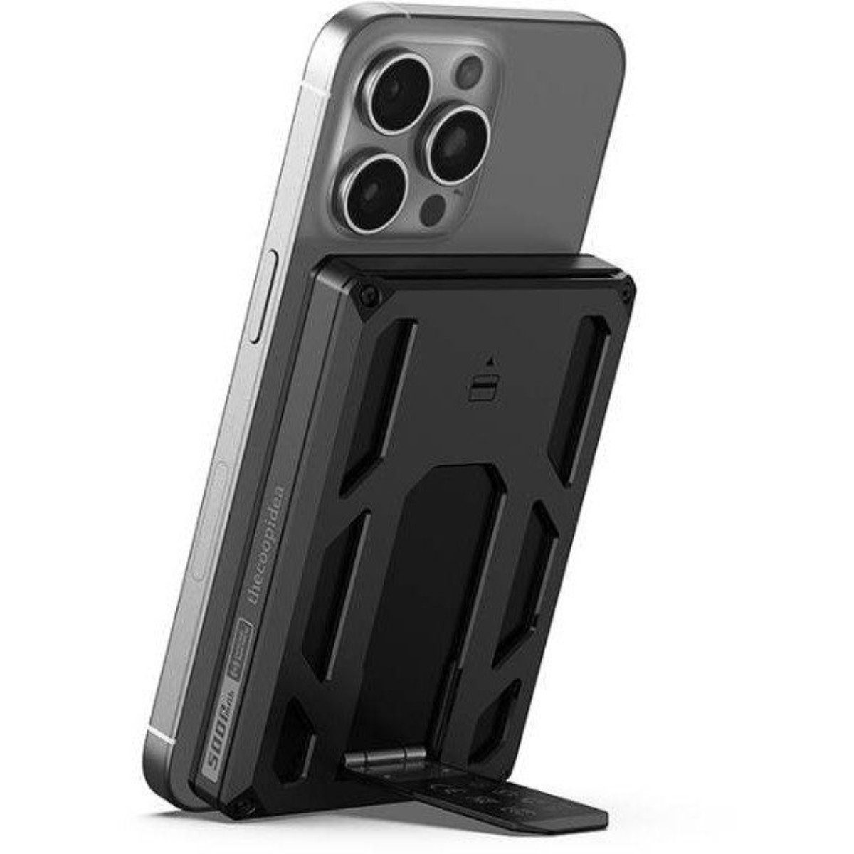 VEGER W0582 Powerbank 5000 mAh (5, 9 V), Wallet Tracker mit Schnelllade-Powerbank im Slim-Design