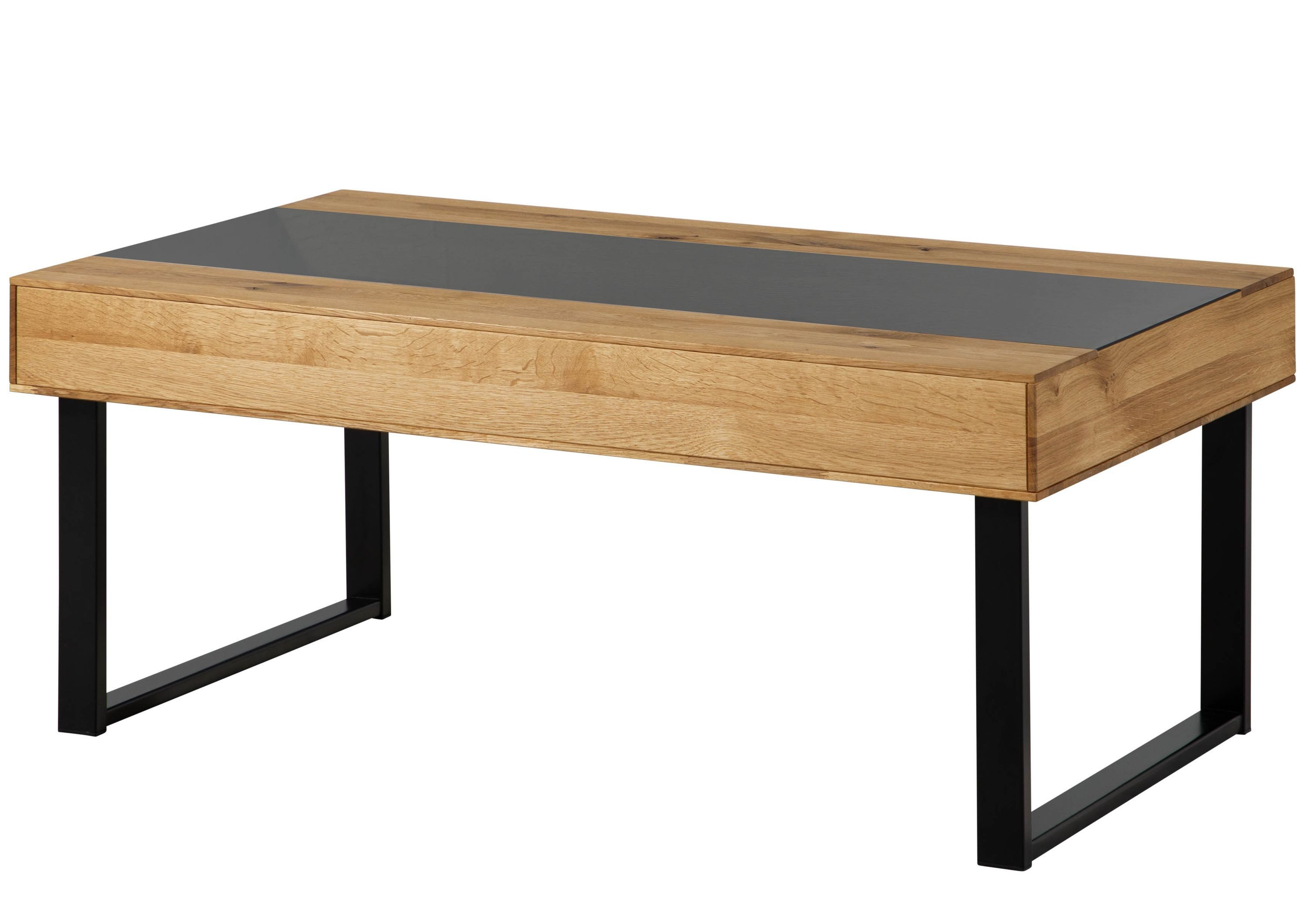 Massivmoebel24 Couchtisch LINDAU (Massivholz, Massivholztisch), Wildeiche 120x65x45 natur geölt LINDAU #01