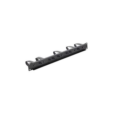 Delock Serverschrank 43345 - 19" Kabelmanagement Panel universal schwarz