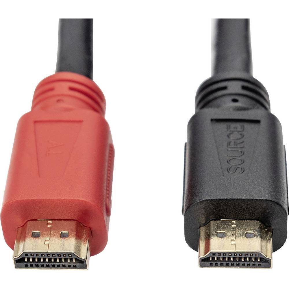 Digitus aktives HDMI-Anschlusskabel mit Verstärker AK-330105-300-S HDMI-Kabel, vergoldete Steckkontakte