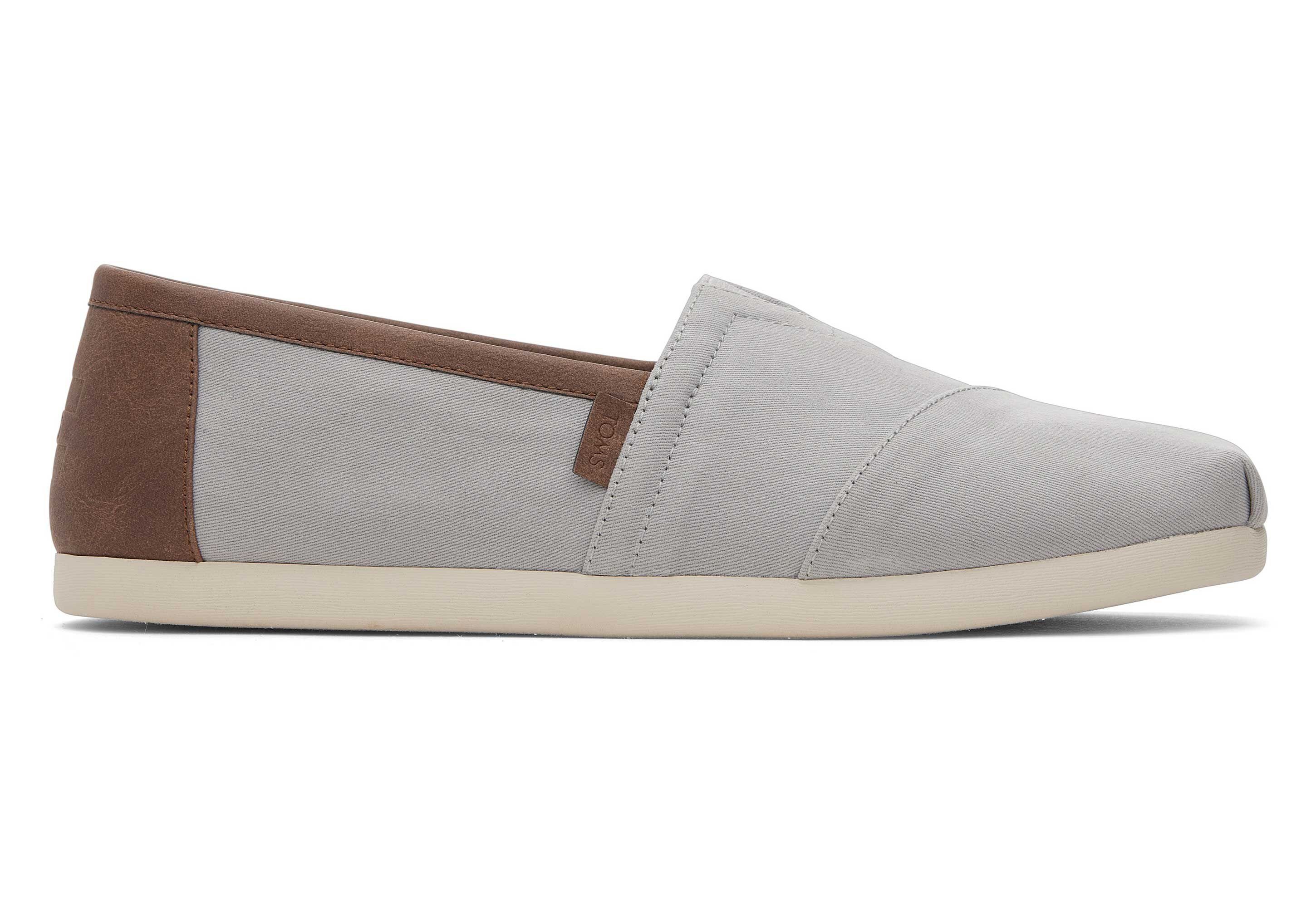 TOMS Alpargata mit Besatz aus veganem Leder Grün Slipper